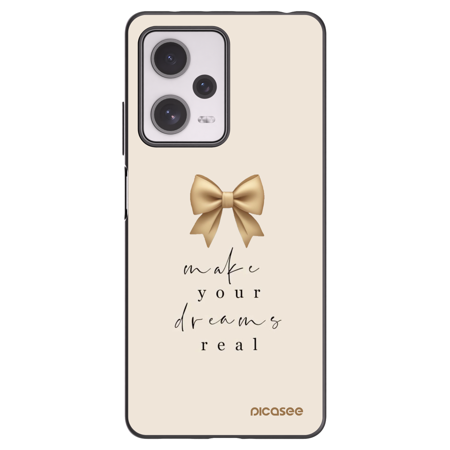 Picasee silikonový černý obal pro Xiaomi Redmi Note 12 Pro+ 5G - Golden Dream
