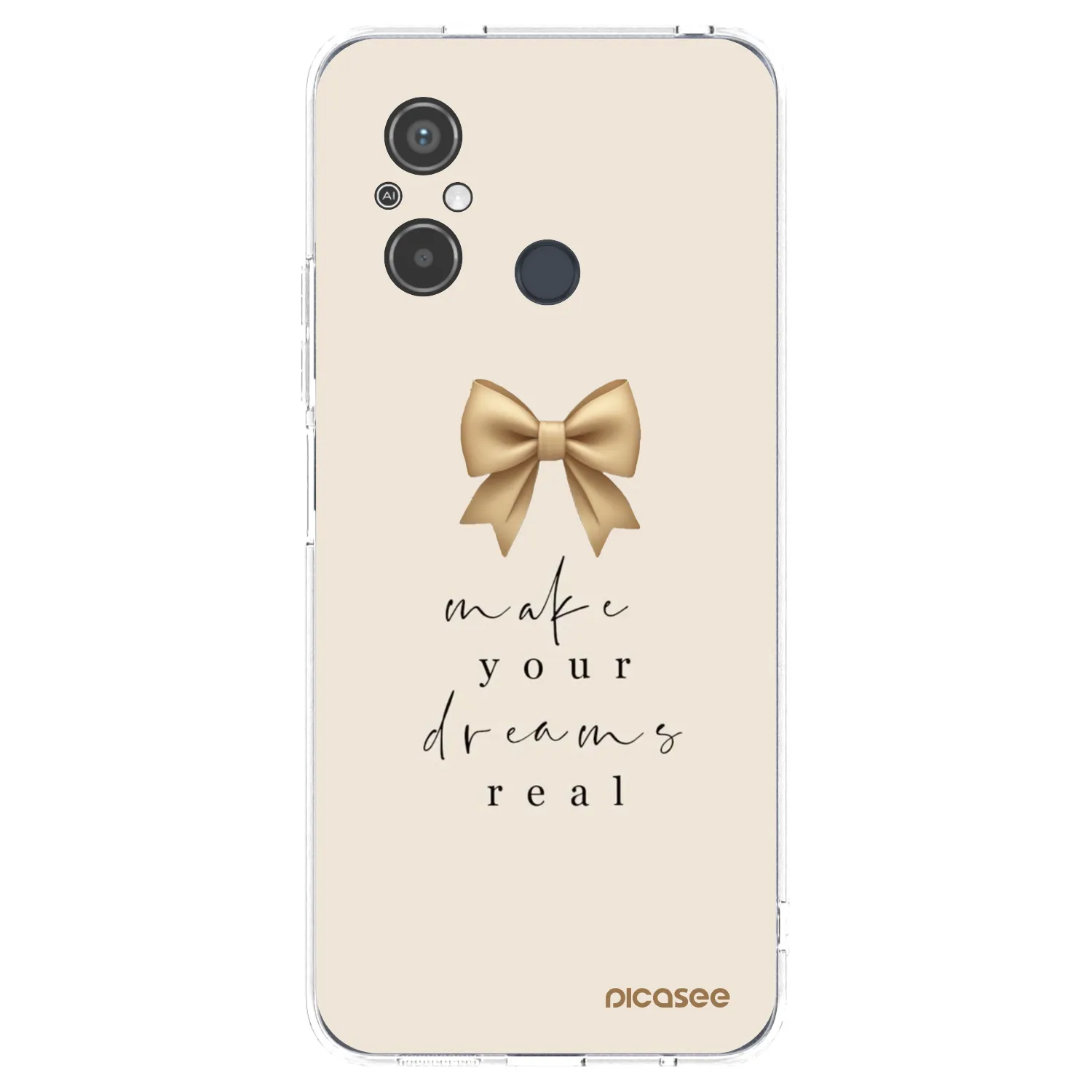Picasee silikonový průhledný obal pro Xiaomi Redmi 12C - Golden Dream