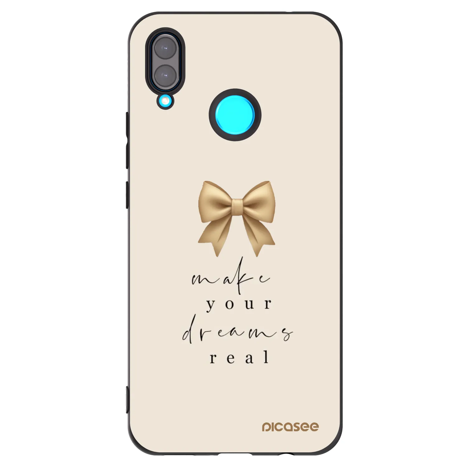 Picasee silikonový černý obal pro Huawei Nova 3 - Golden Dream