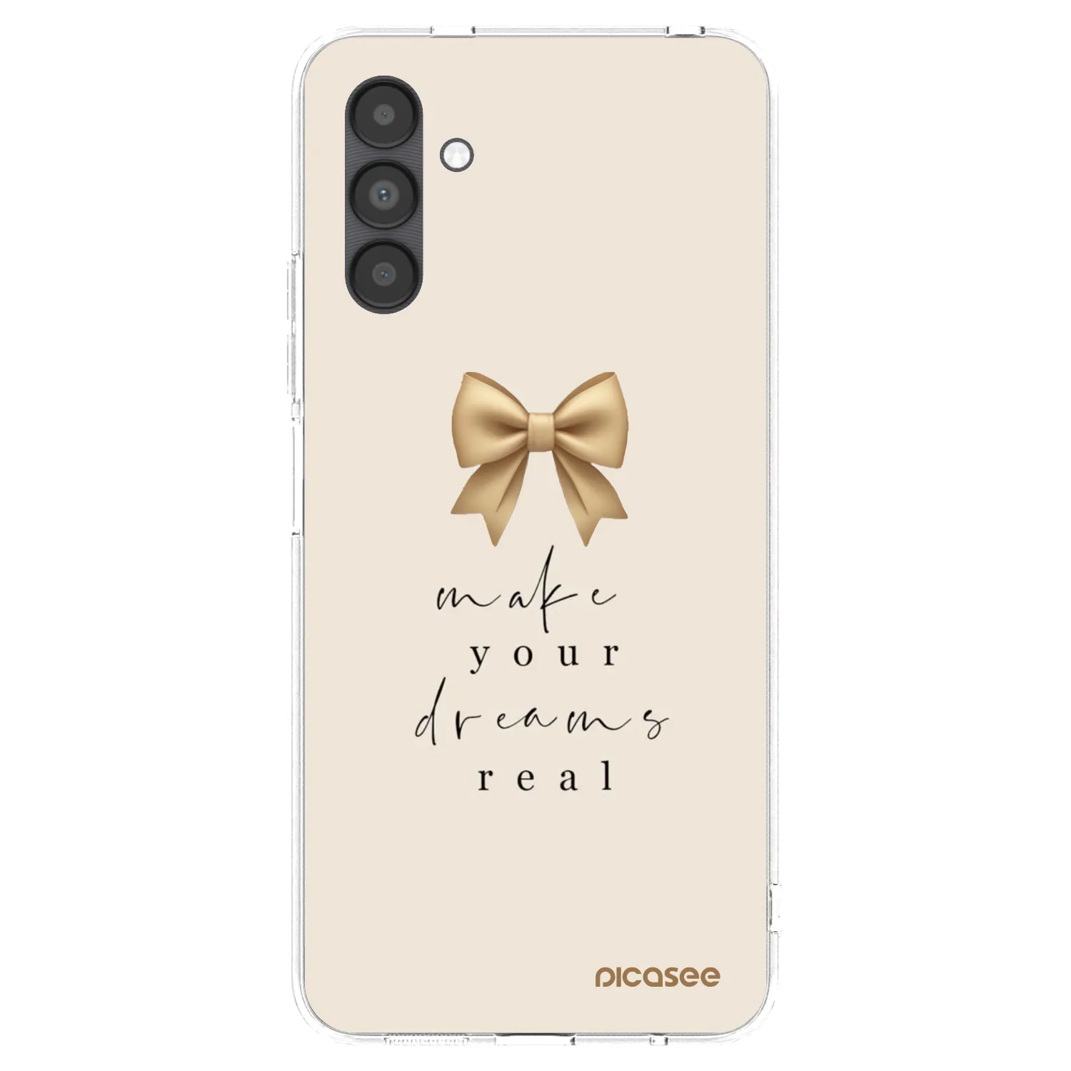 Picasee silikonový průhledný obal pro Samsung Galaxy A04s A047F - Golden Dream