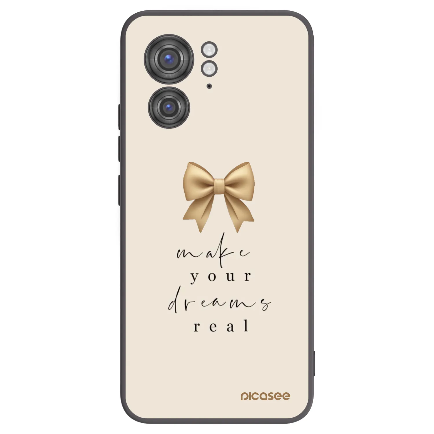 Picasee silikonový černý obal pro Motorola Edge 40 - Golden Dream