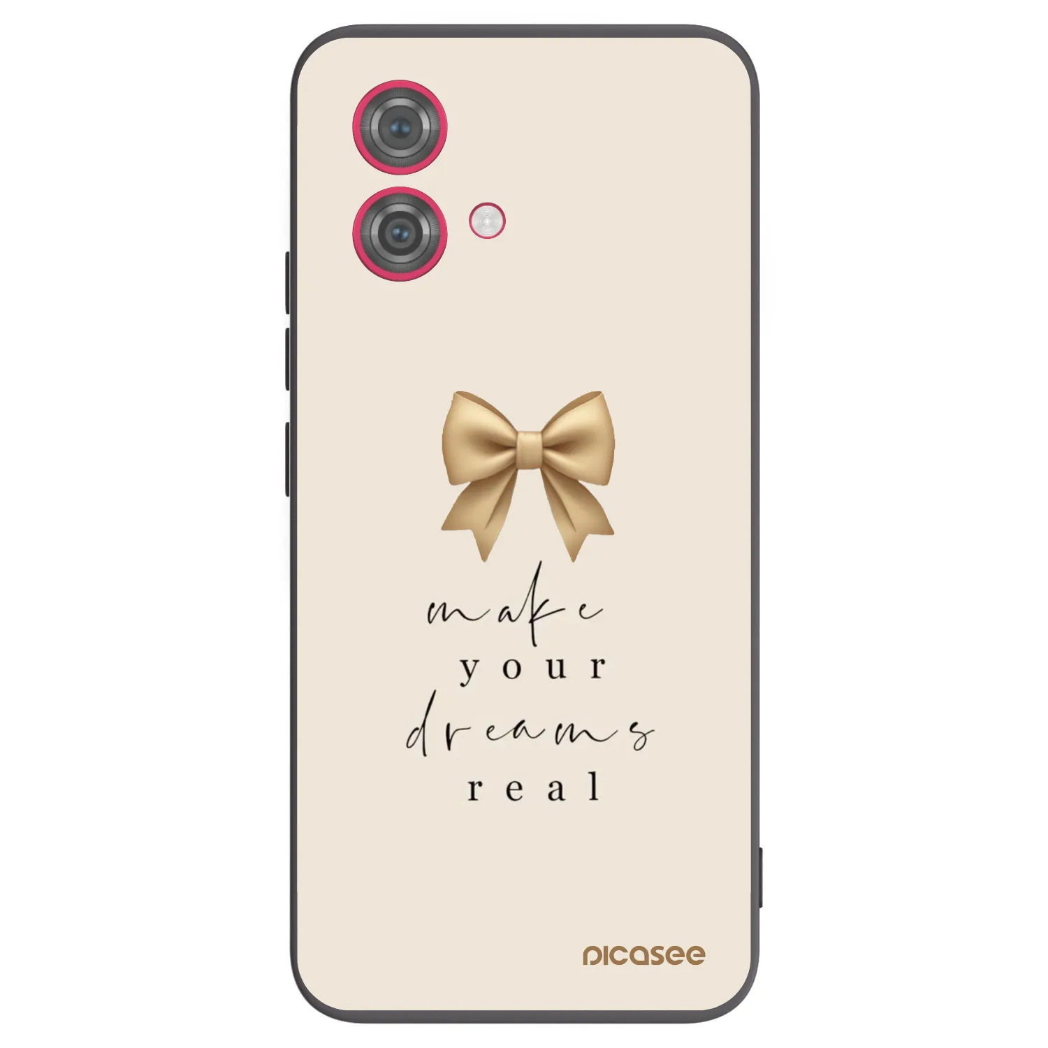 Picasee silikonový černý obal pro Motorola Moto G84 5G - Golden Dream