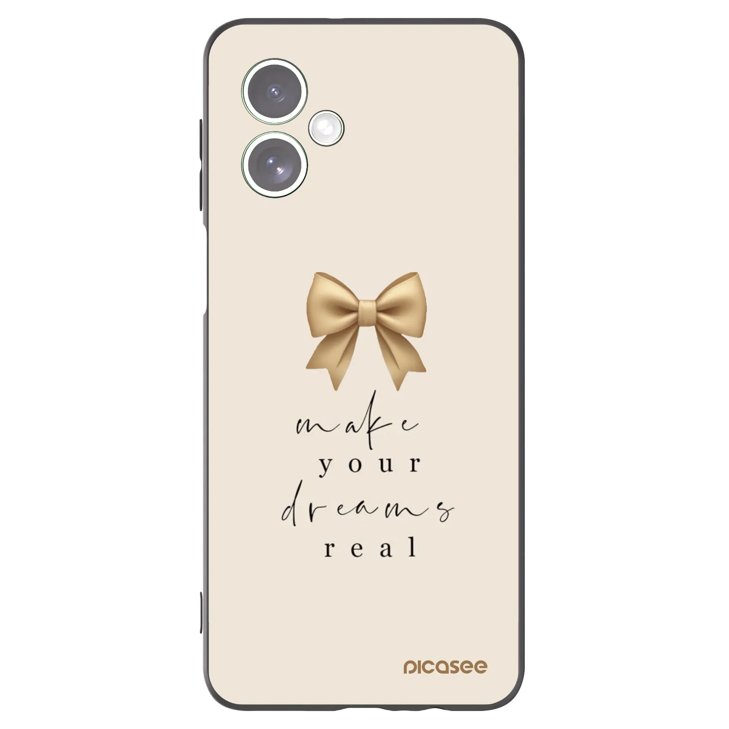 Picasee silikonový černý obal pro Motorola Moto G54 5G - Golden Dream