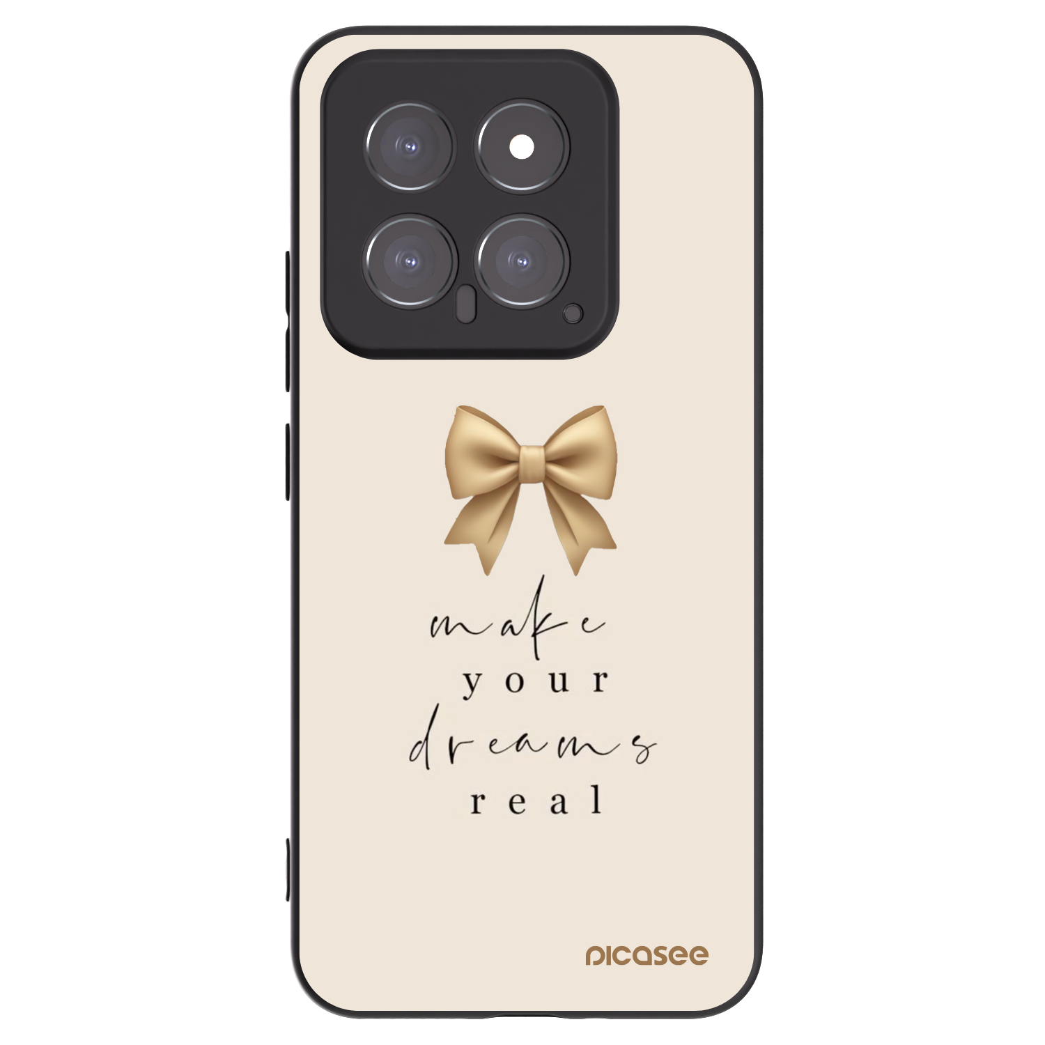Picasee silikonový černý obal pro Xiaomi 14 - Golden Dream