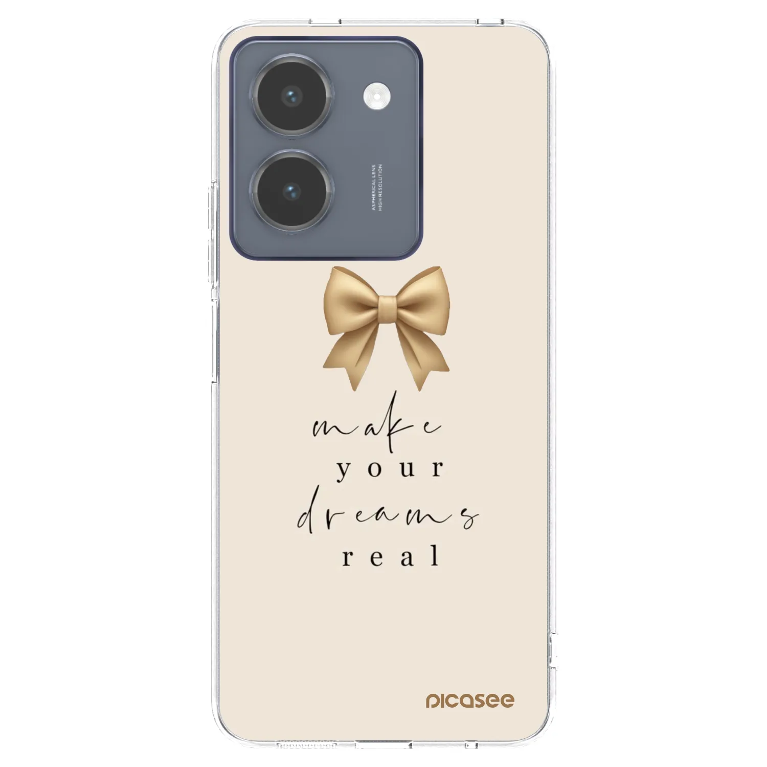 Picasee silikonový průhledný obal pro Vivo Y36 4G - Golden Dream