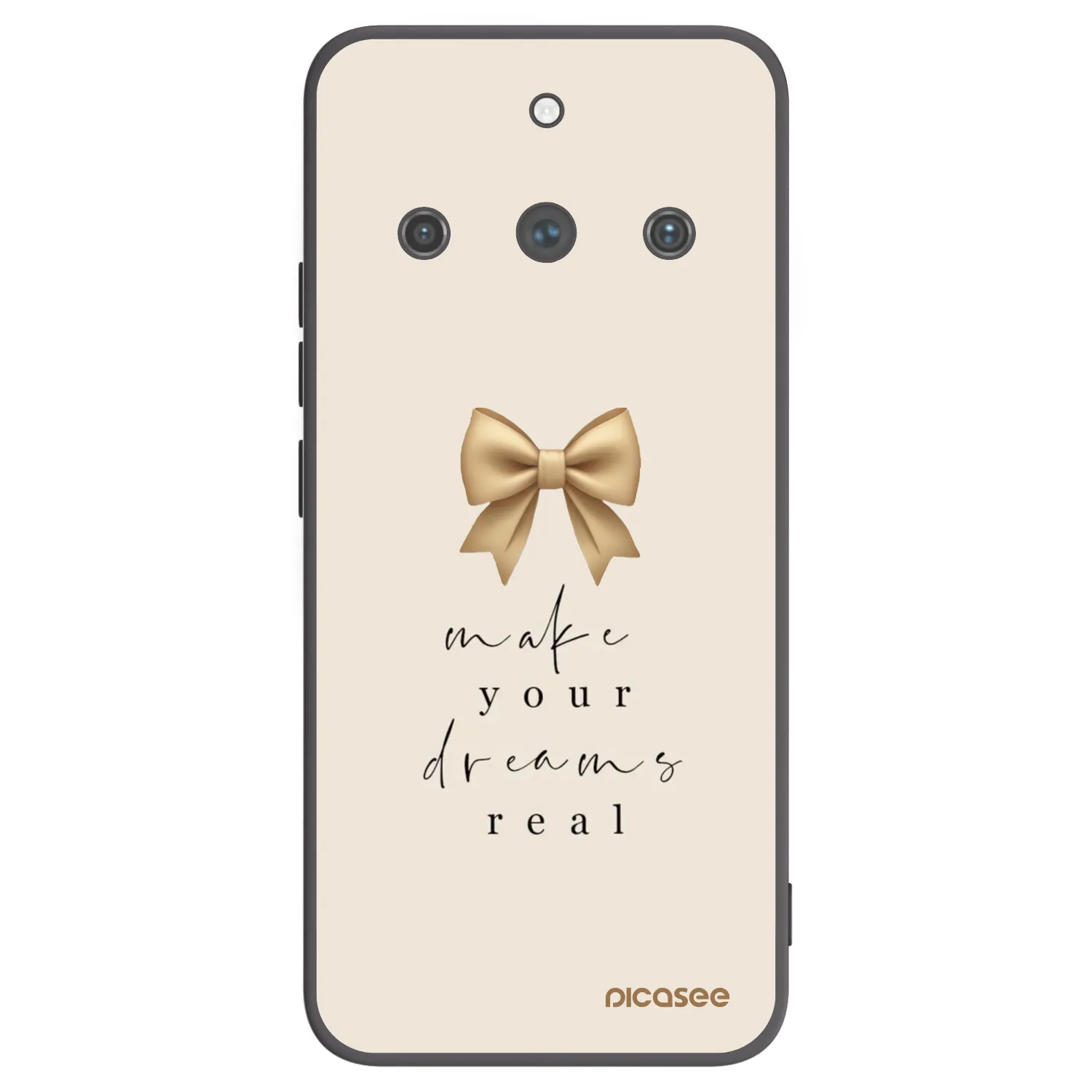 Picasee silikonový černý obal pro Realme 11 Pro+ - Golden Dream