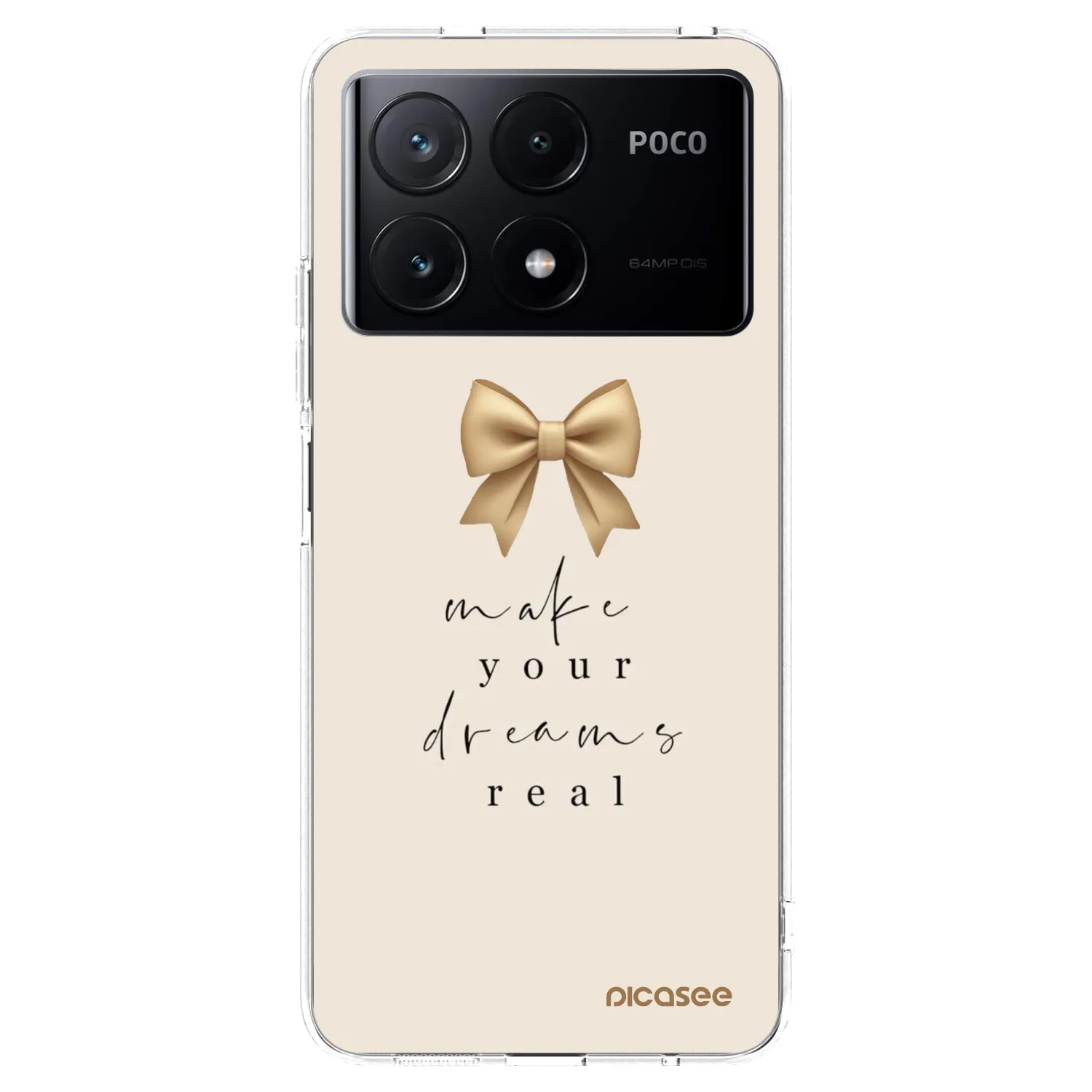 Picasee silikonový průhledný obal pro Xiaomi Poco X6 Pro - Golden Dream