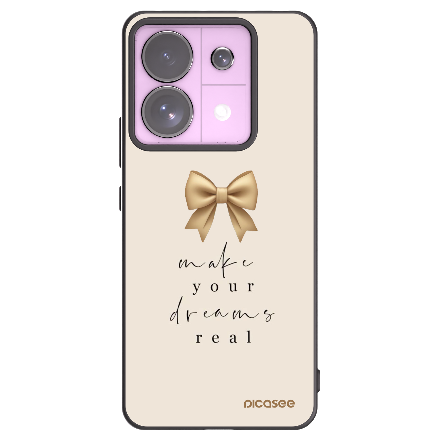 Picasee silikonový černý obal pro Xiaomi Redmi Note 13 Pro 5G - Golden Dream