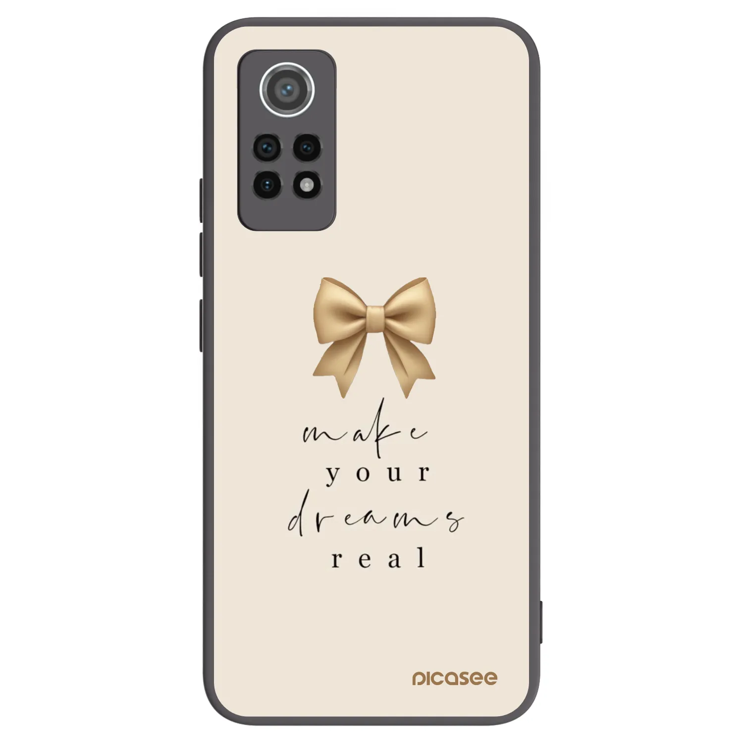 Picasee silikonový černý obal pro Xiaomi Redmi Note 12 Pro 4G - Golden Dream