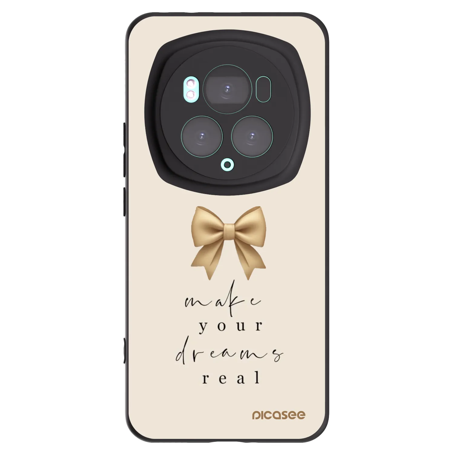 Picasee silikonový černý obal pro Honor Magic6 Pro - Golden Dream