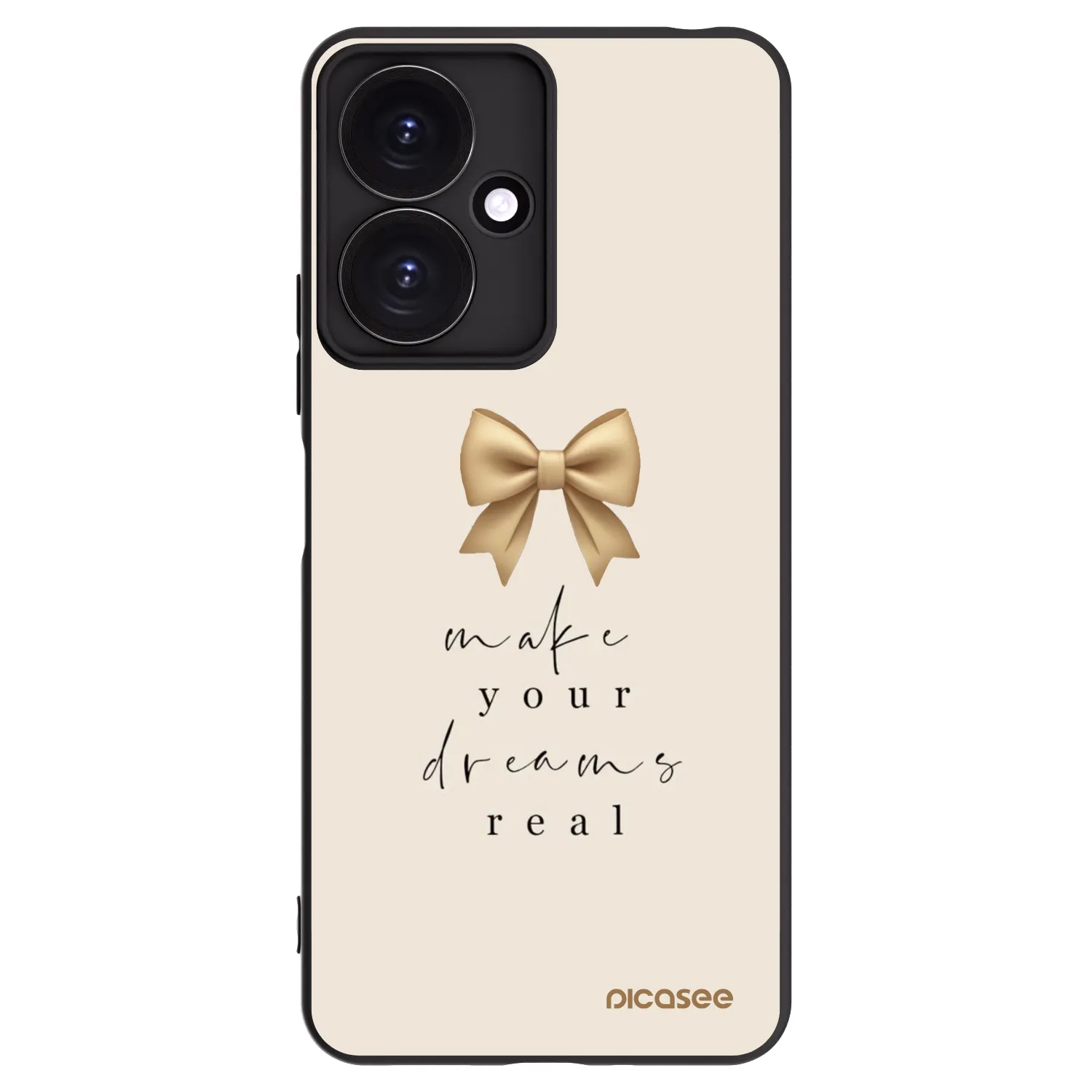 Picasee silikonový černý obal pro Xiaomi Redmi 13C 5G - Golden Dream