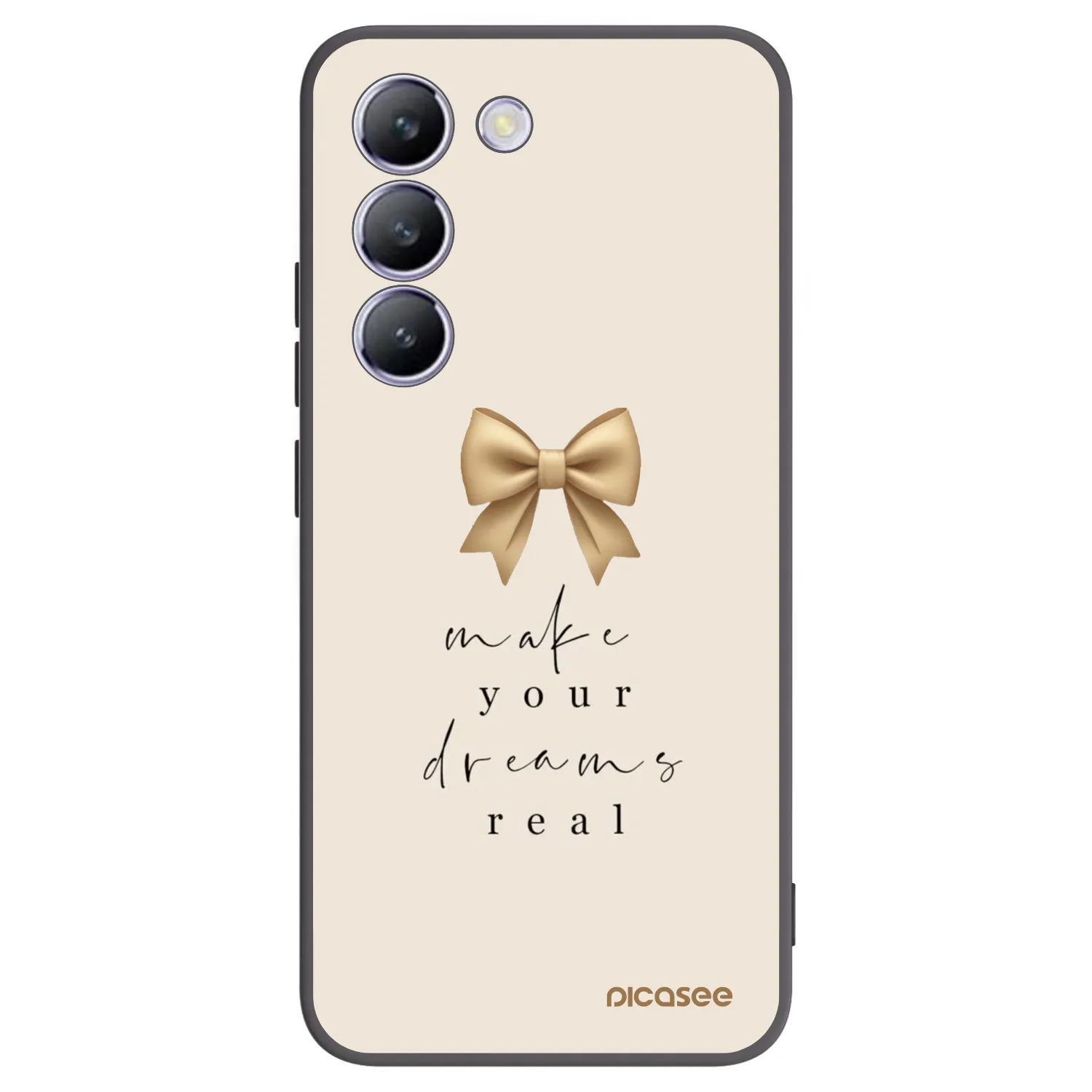 Picasee silikonový černý obal pro Vivo V40 SE 5G - Golden Dream
