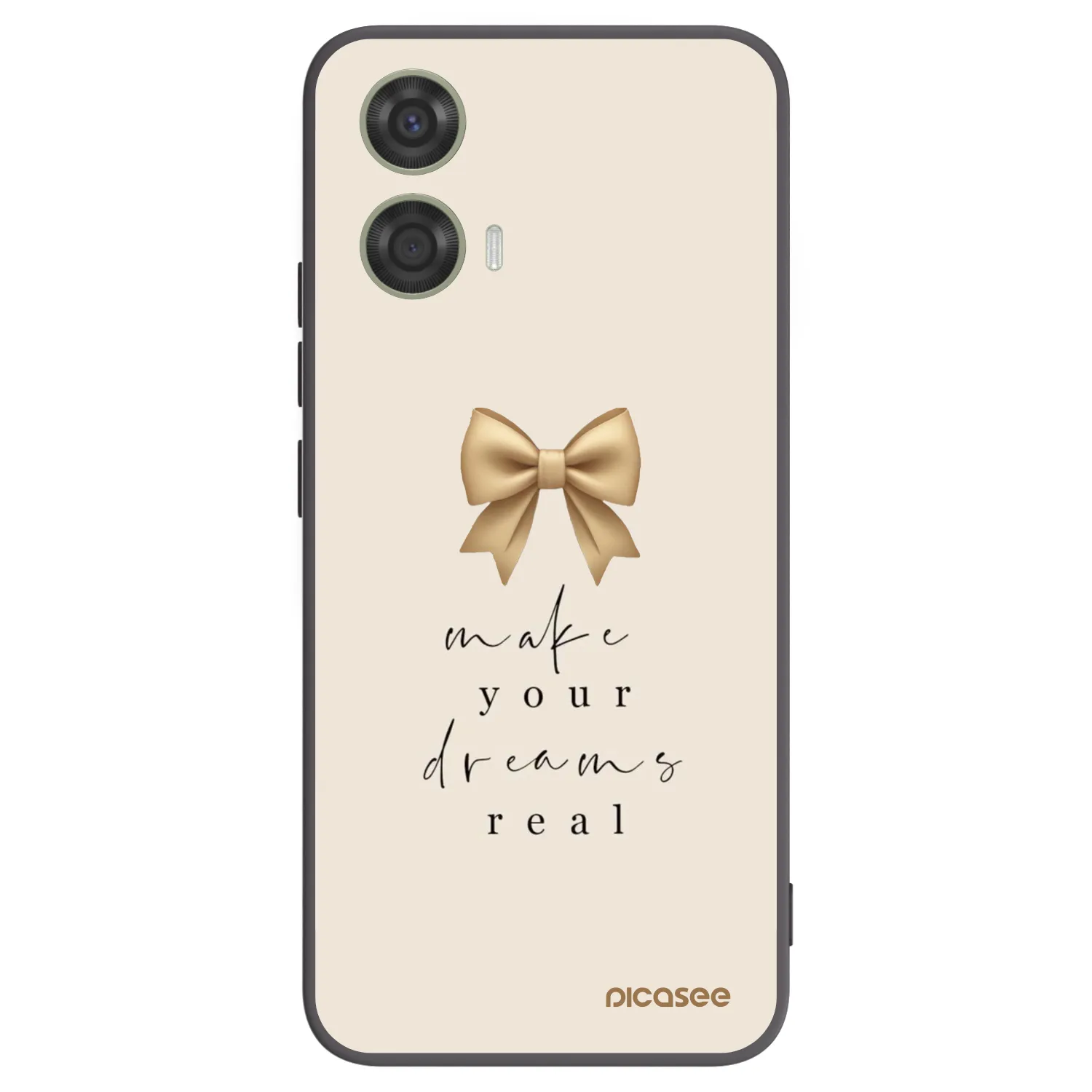 Picasee silikonový černý obal pro Motorola Moto G24 - Golden Dream