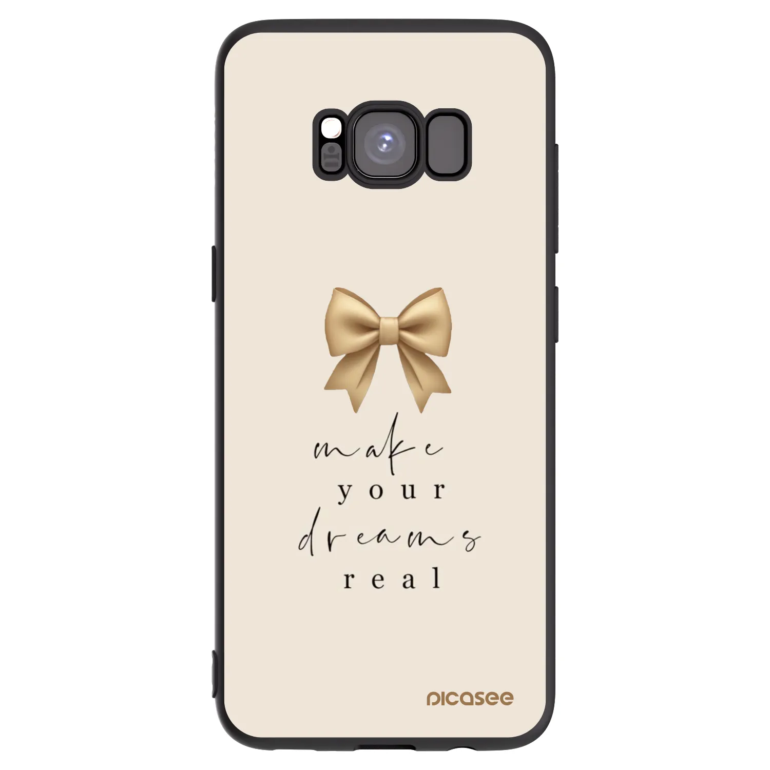 Picasee silikonový černý obal pro Samsung Galaxy S8 G950F - Golden Dream