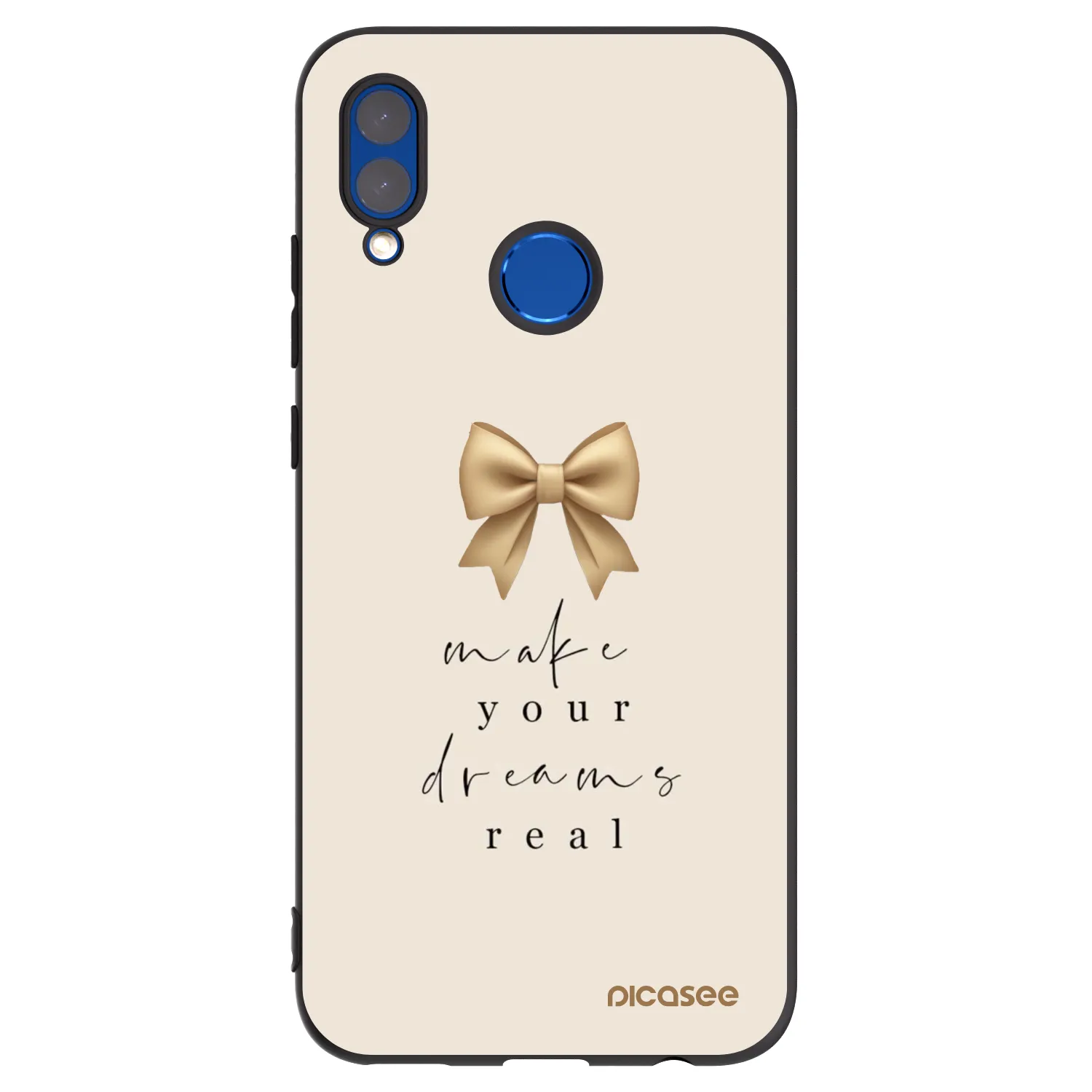 Picasee silikonový černý obal pro Honor 10 Lite - Golden Dream