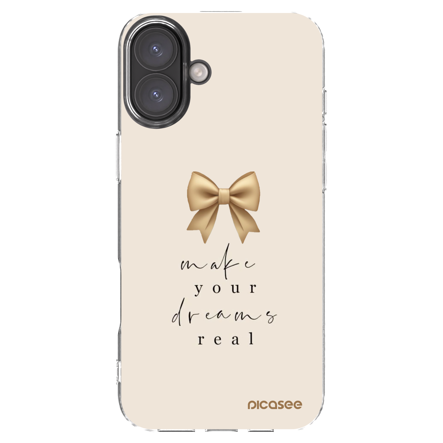 Picasee silikonový průhledný obal pro Apple iPhone 16 Plus - Golden Dream