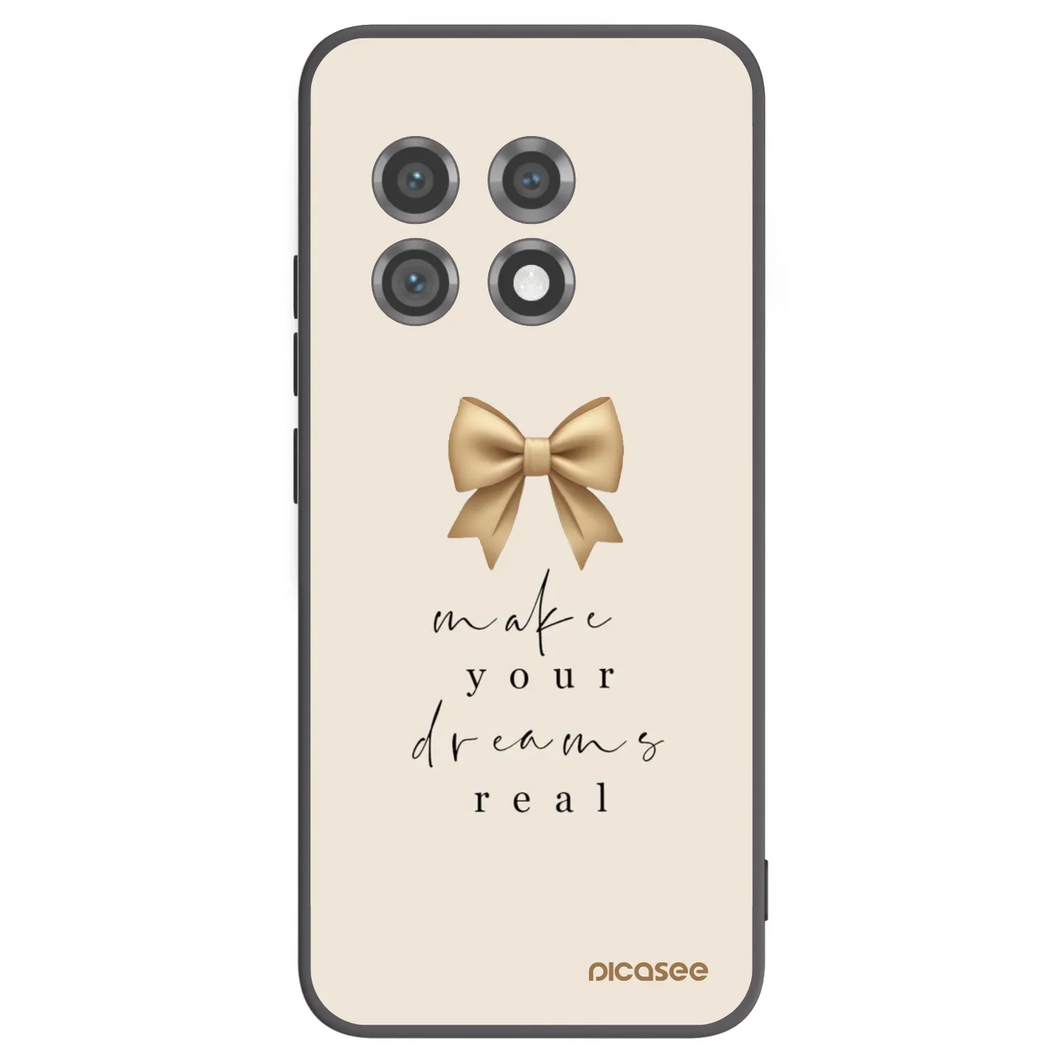 Picasee silikonový černý obal pro OnePlus 11 5G - Golden Dream