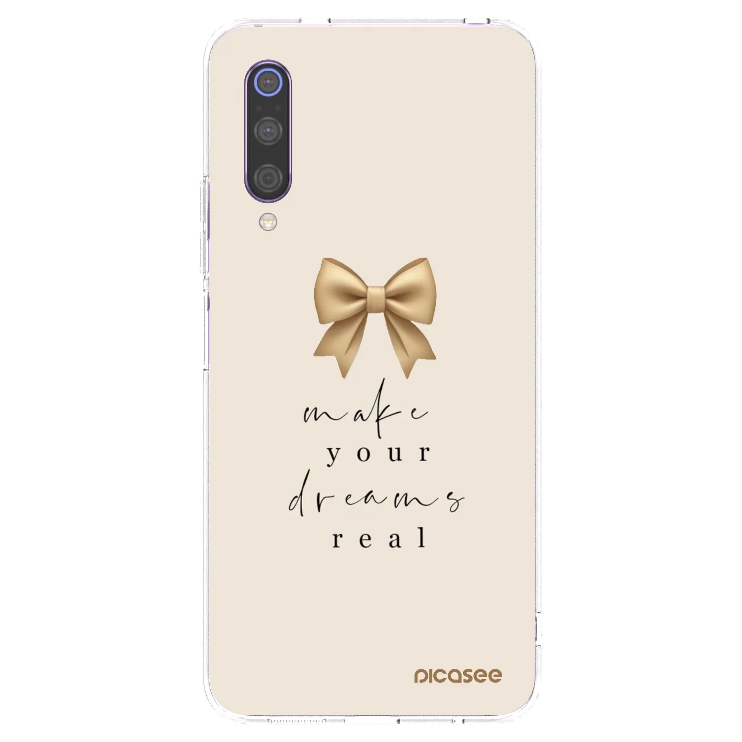 Picasee silikonový průhledný obal pro Xiaomi Mi 9 - Golden Dream