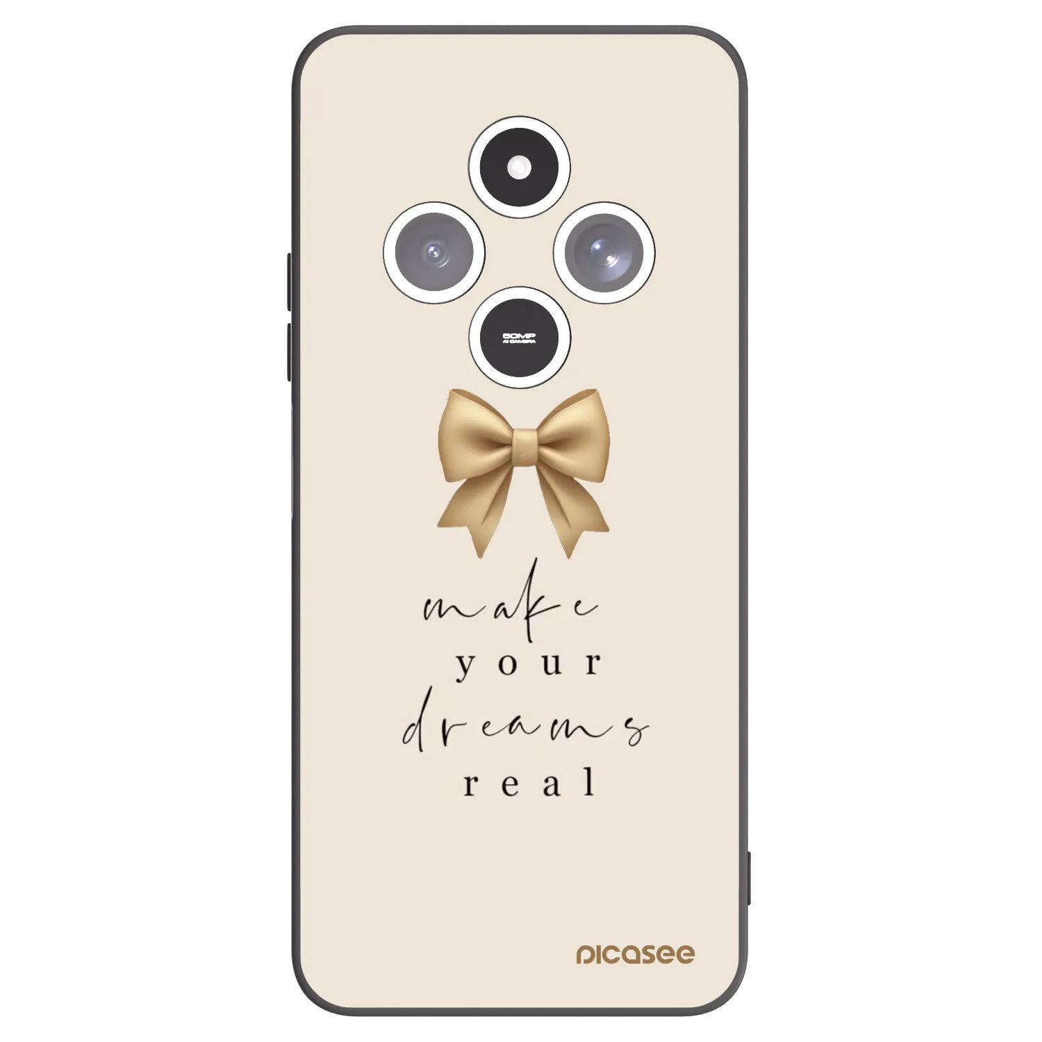 Picasee silikonový černý obal pro Xiaomi Redmi 14C - Golden Dream