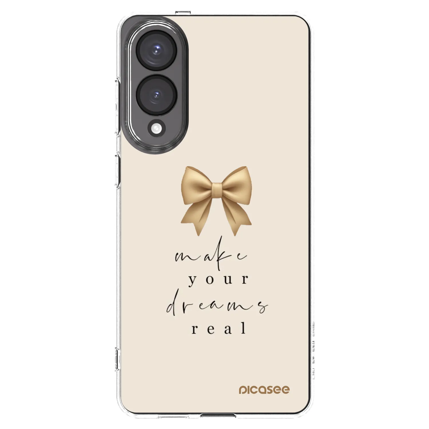 Picasee silikonový průhledný obal pro Samsung Galaxy S25 Edge 5G - Golden Dream