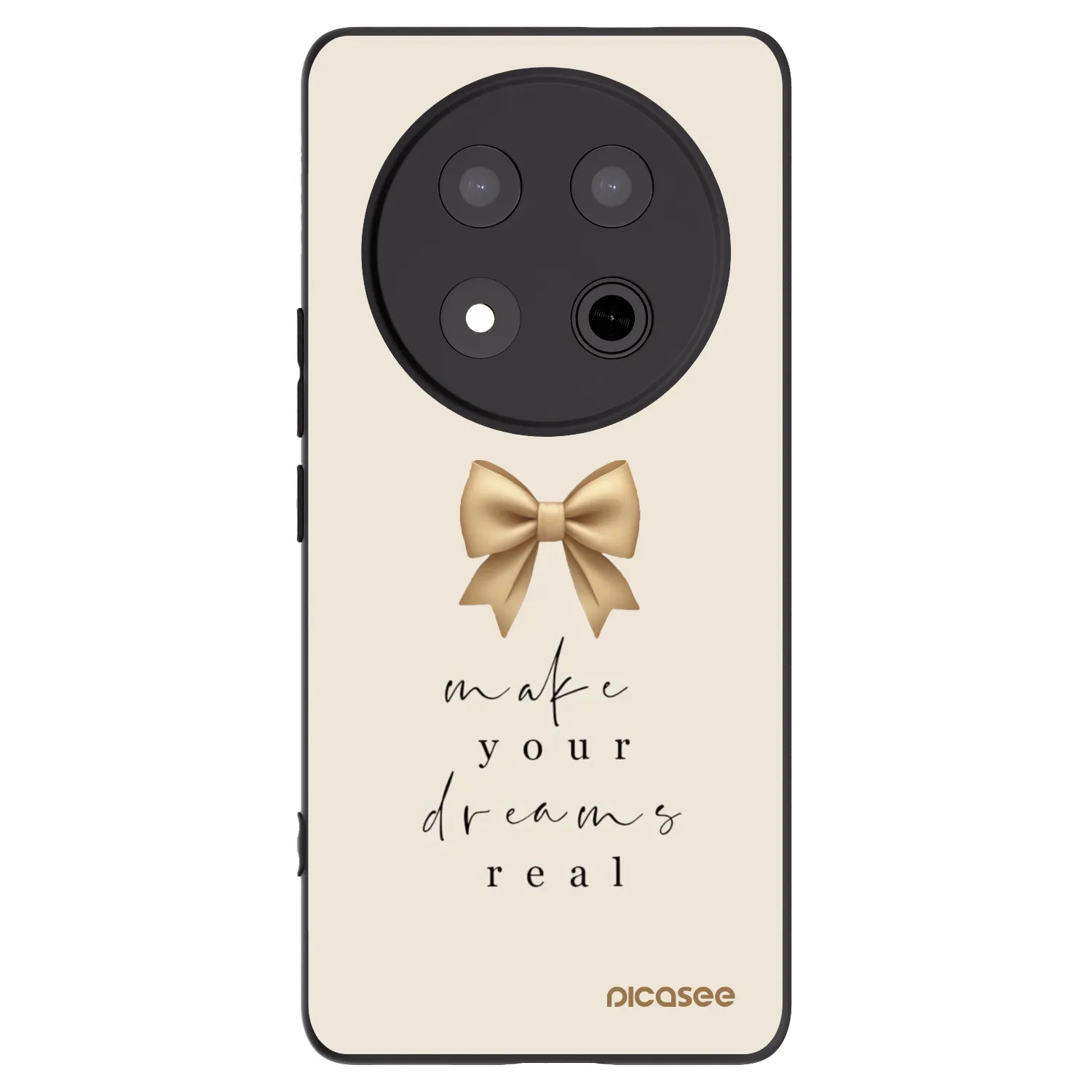 Picasee silikonový černý obal pro Honor Magic7 Lite 5G - Golden Dream