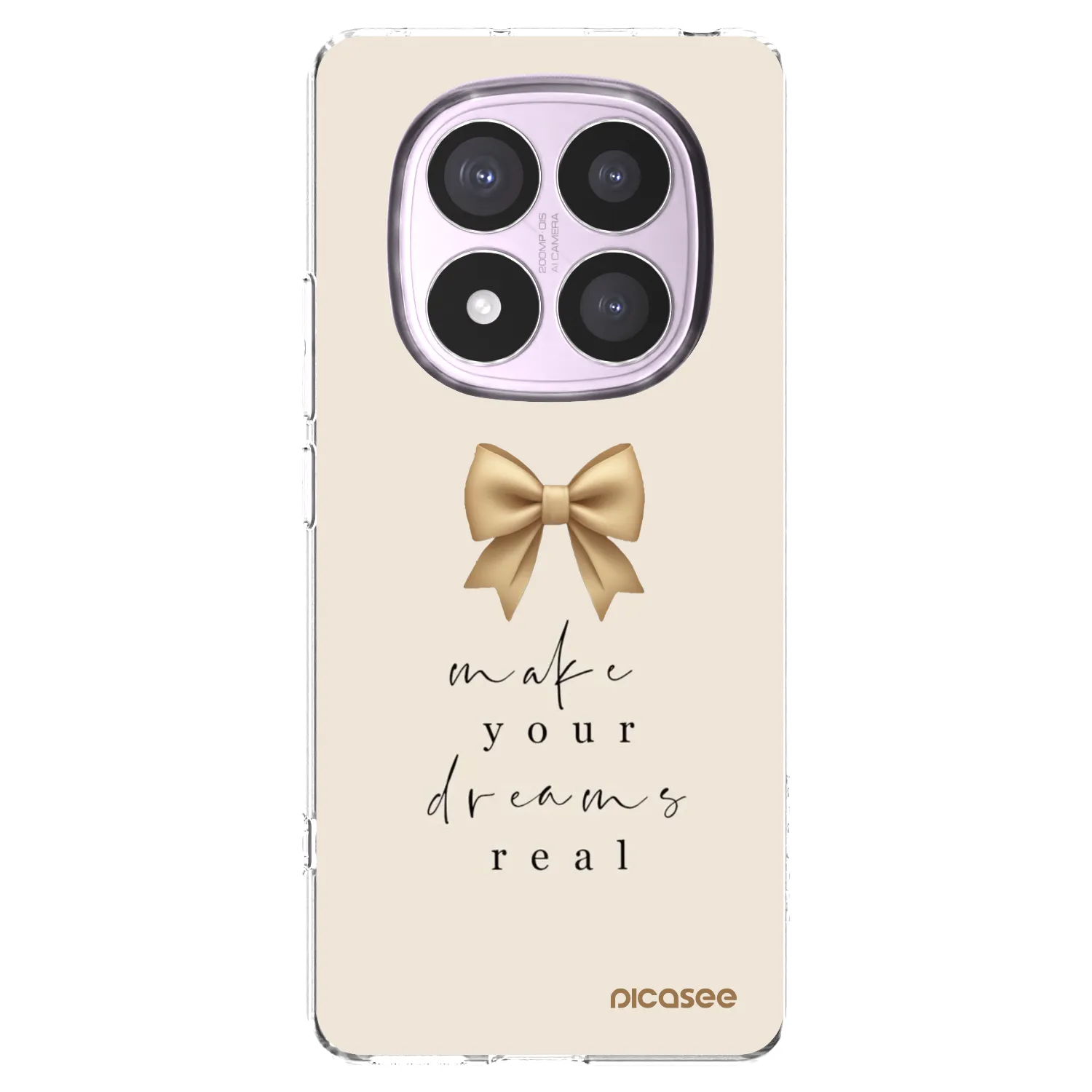 Picasee silikonový průhledný obal pro Xiaomi Redmi Note 14 Pro 4G - Golden Dream