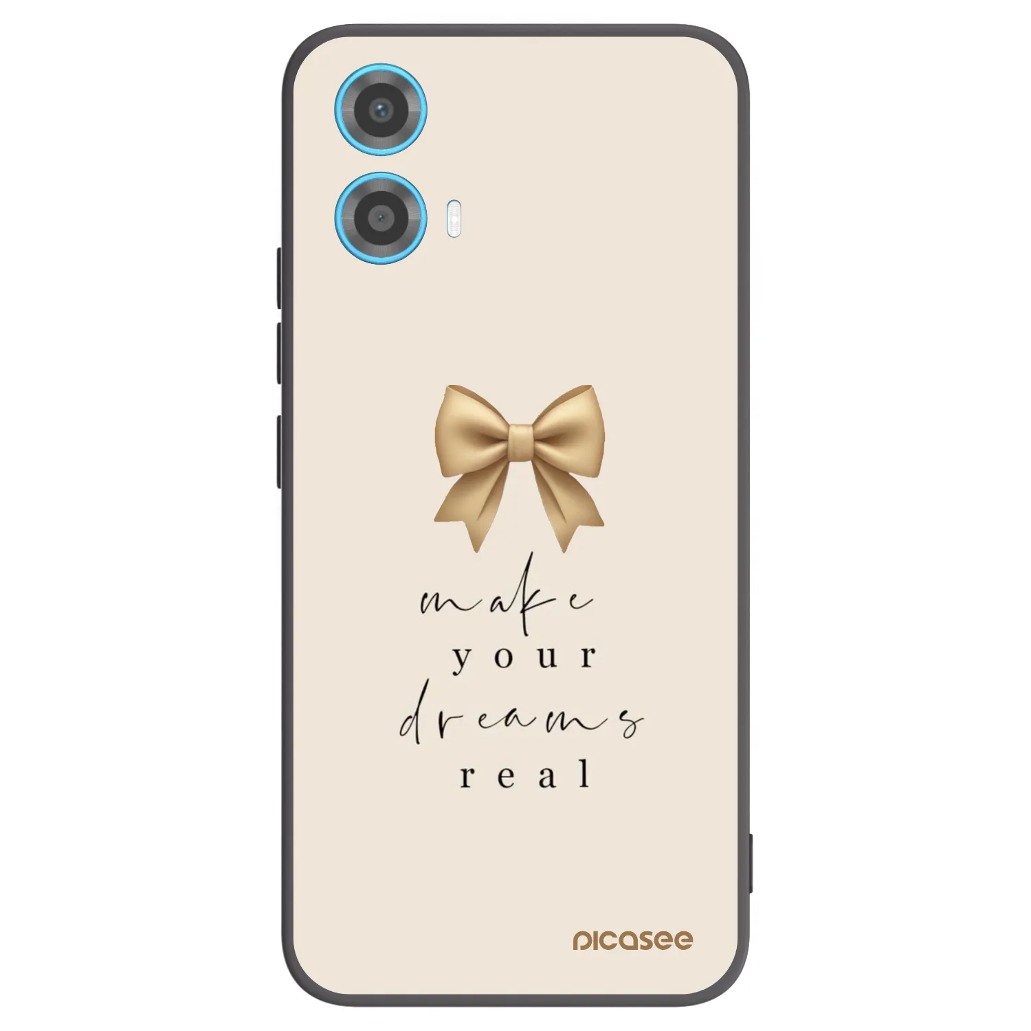 Picasee silikonový černý obal pro Motorola Moto G34 5G - Golden Dream