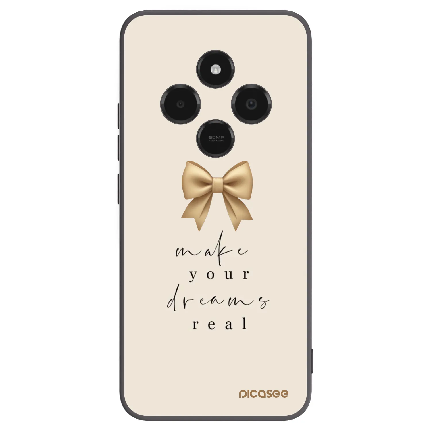 Picasee silikonový černý obal pro Xiaomi Poco C75 - Golden Dream