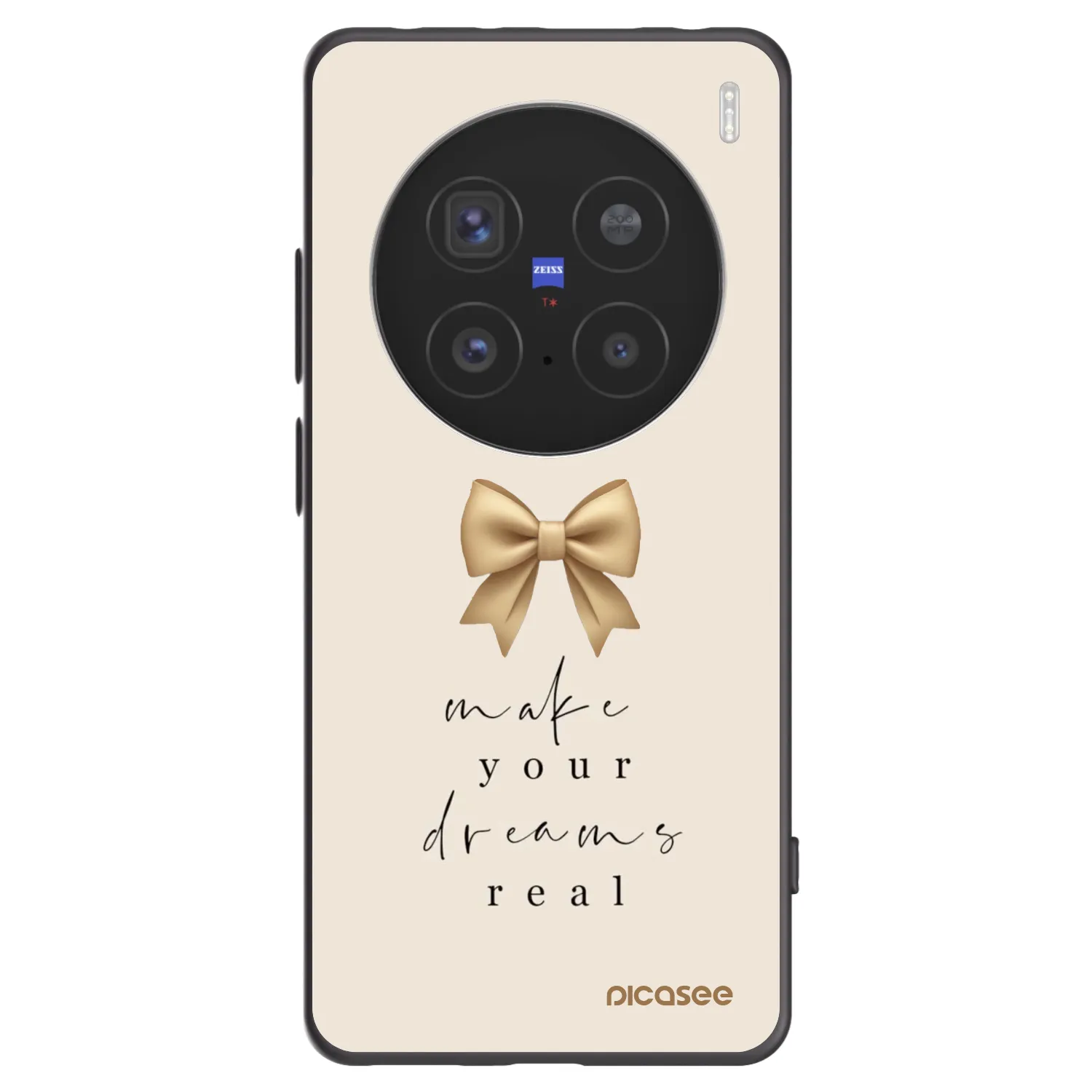 Picasee silikonový černý obal pro Vivo X200 Pro - Golden Dream