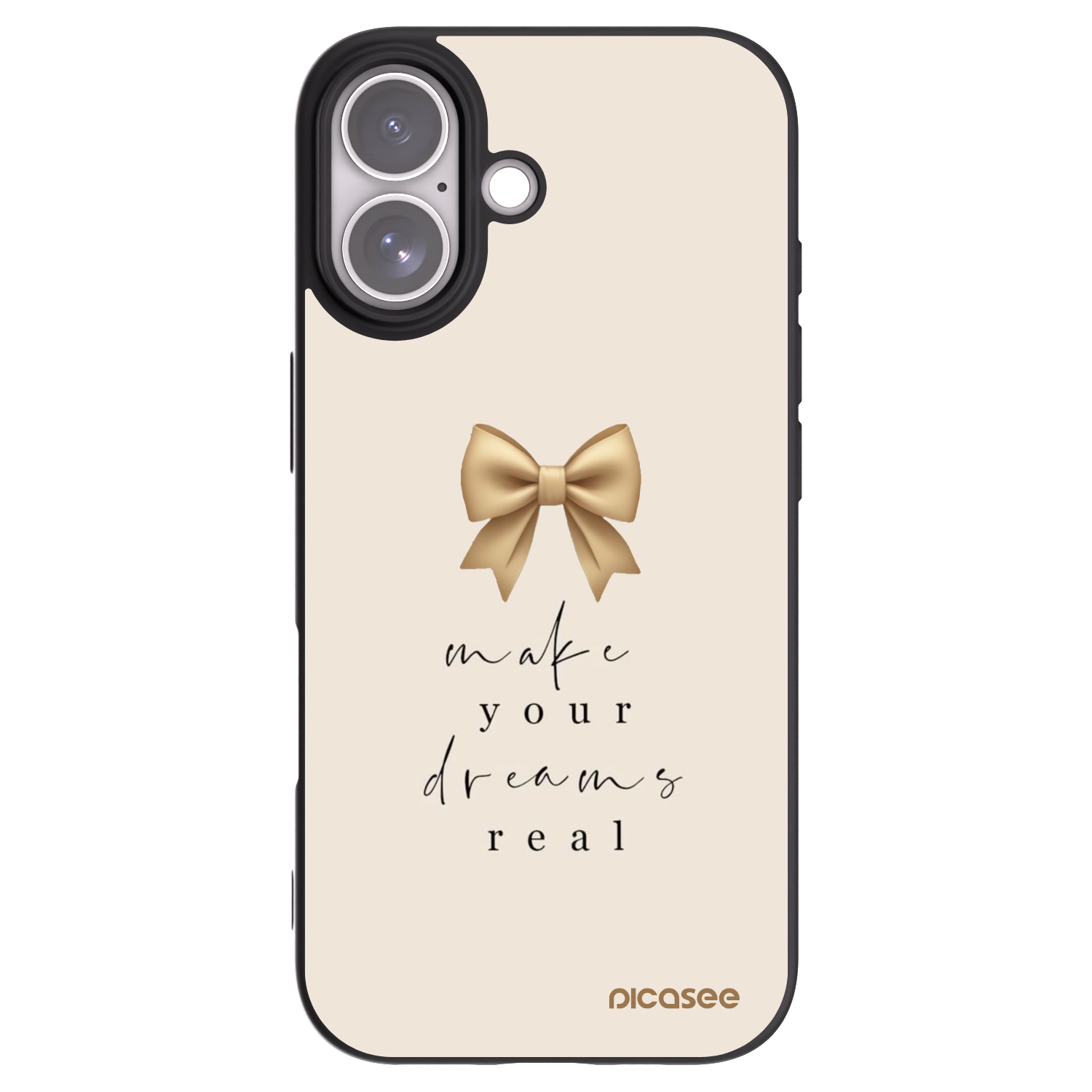 Picasee silikonový černý obal pro Apple iPhone 17 - Golden Dream