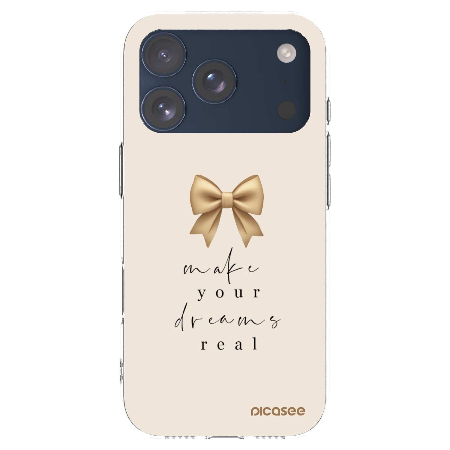 Picasee silikonový průhledný obal pro Apple iPhone 17 Pro - Golden Dream