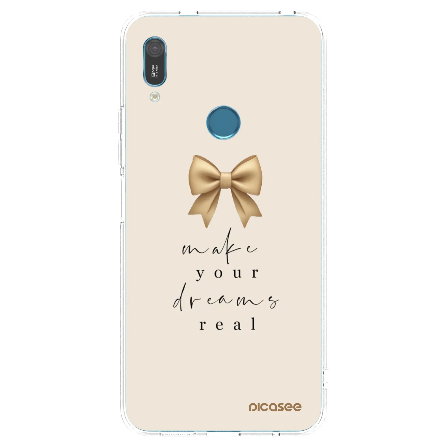 Picasee silikonový průhledný obal pro Huawei Y6 2019 - Golden Dream