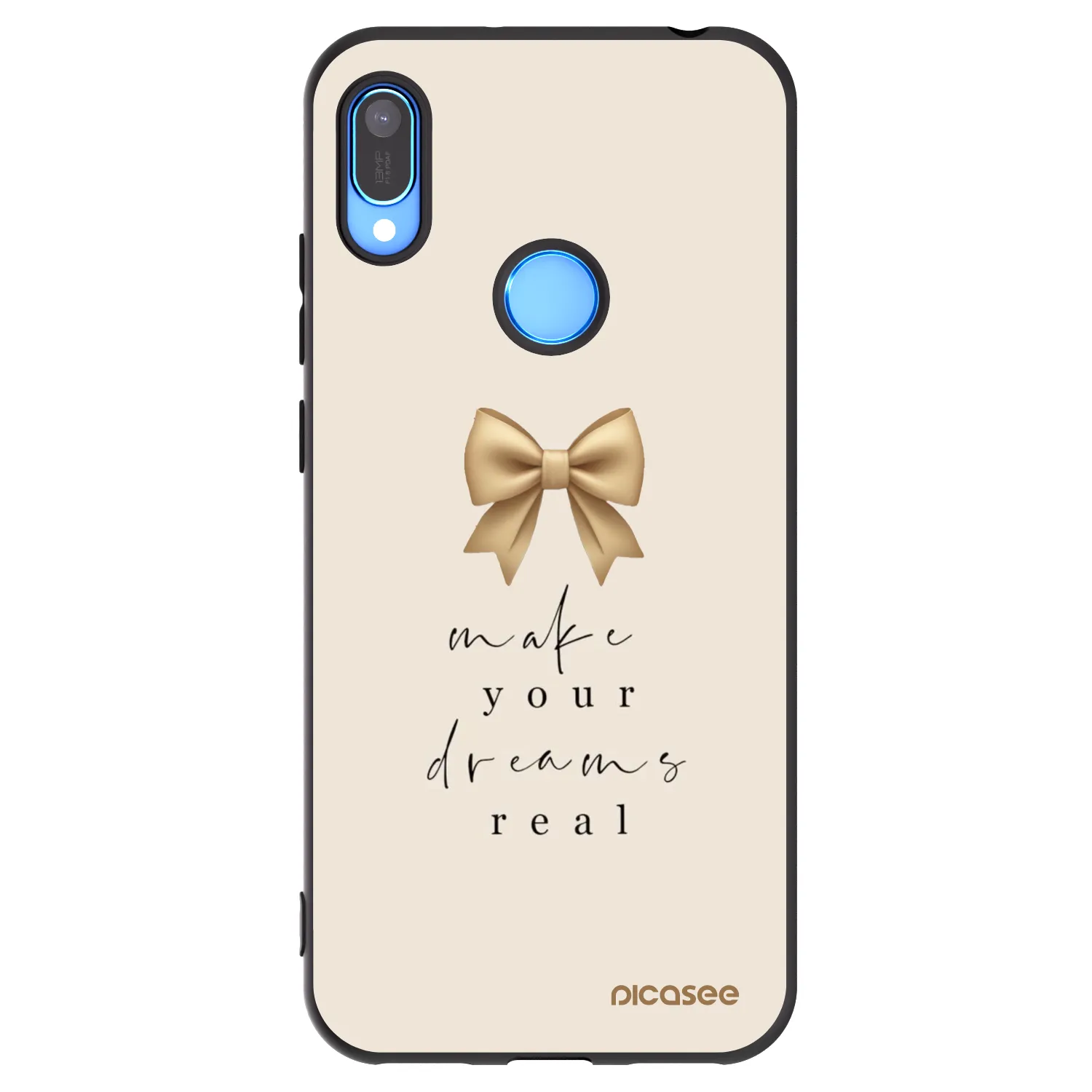 Picasee silikonový černý obal pro Huawei Y6 2019 - Golden Dream