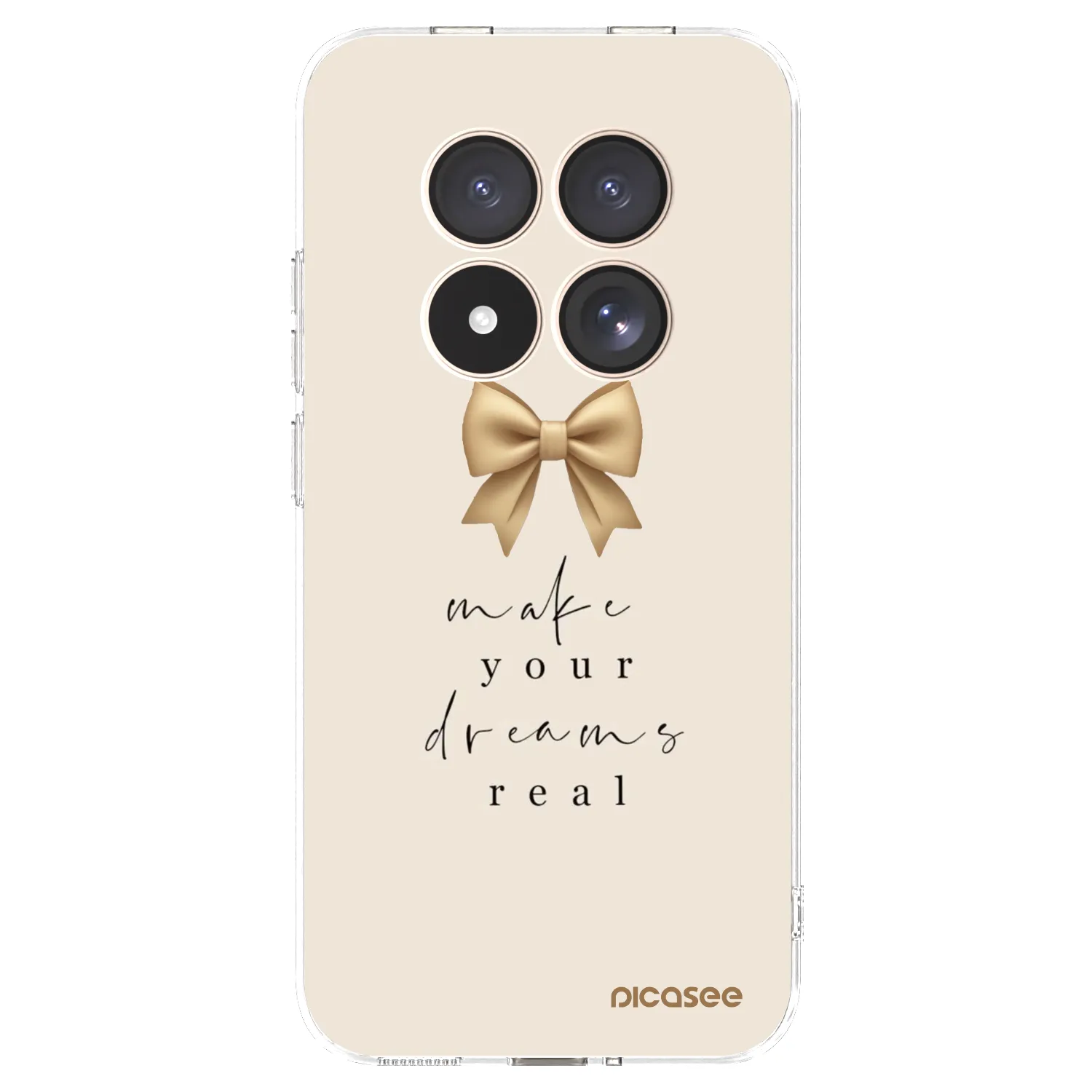 Picasee silikonový průhledný obal pro Xiaomi Redmi Note 15 Pro 4G - Golden Dream
