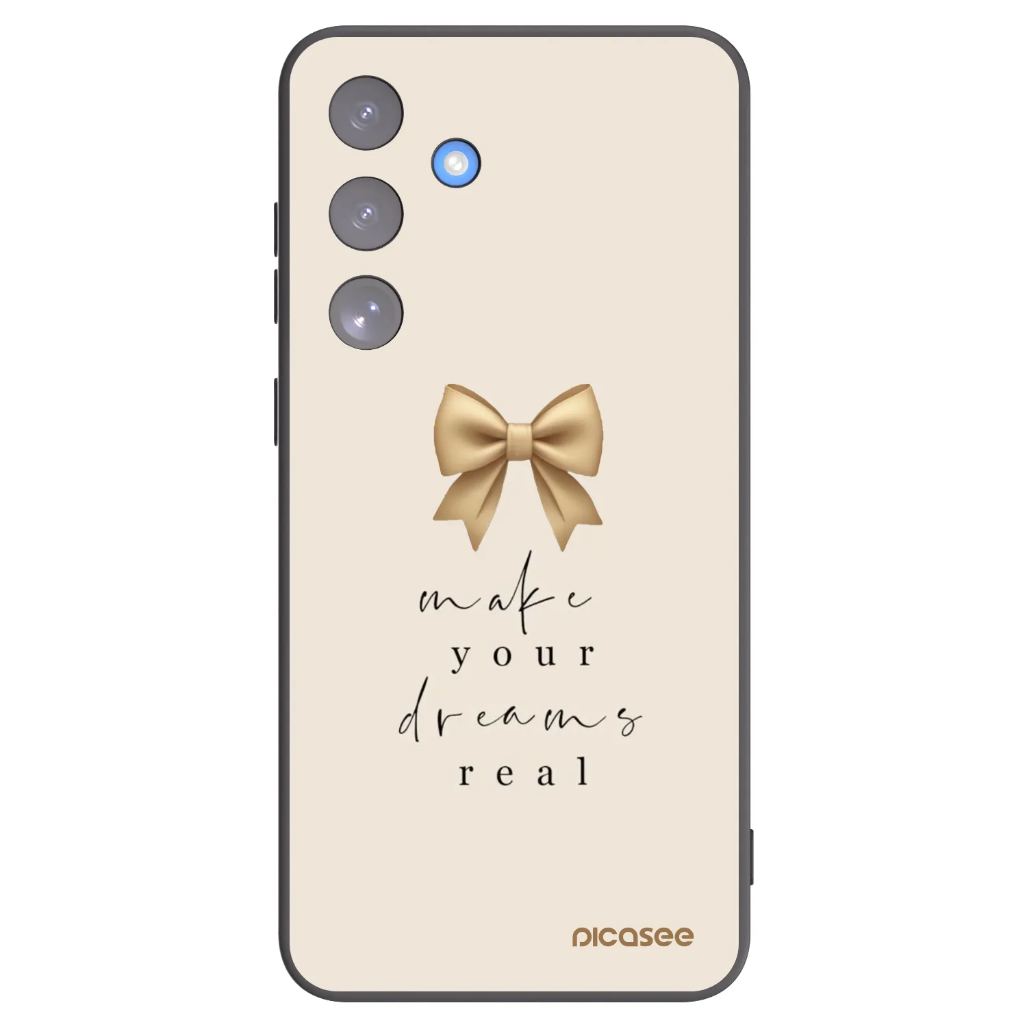Picasee silikonový černý obal pro Samsung Galaxy S25 FE 5G - Golden Dream