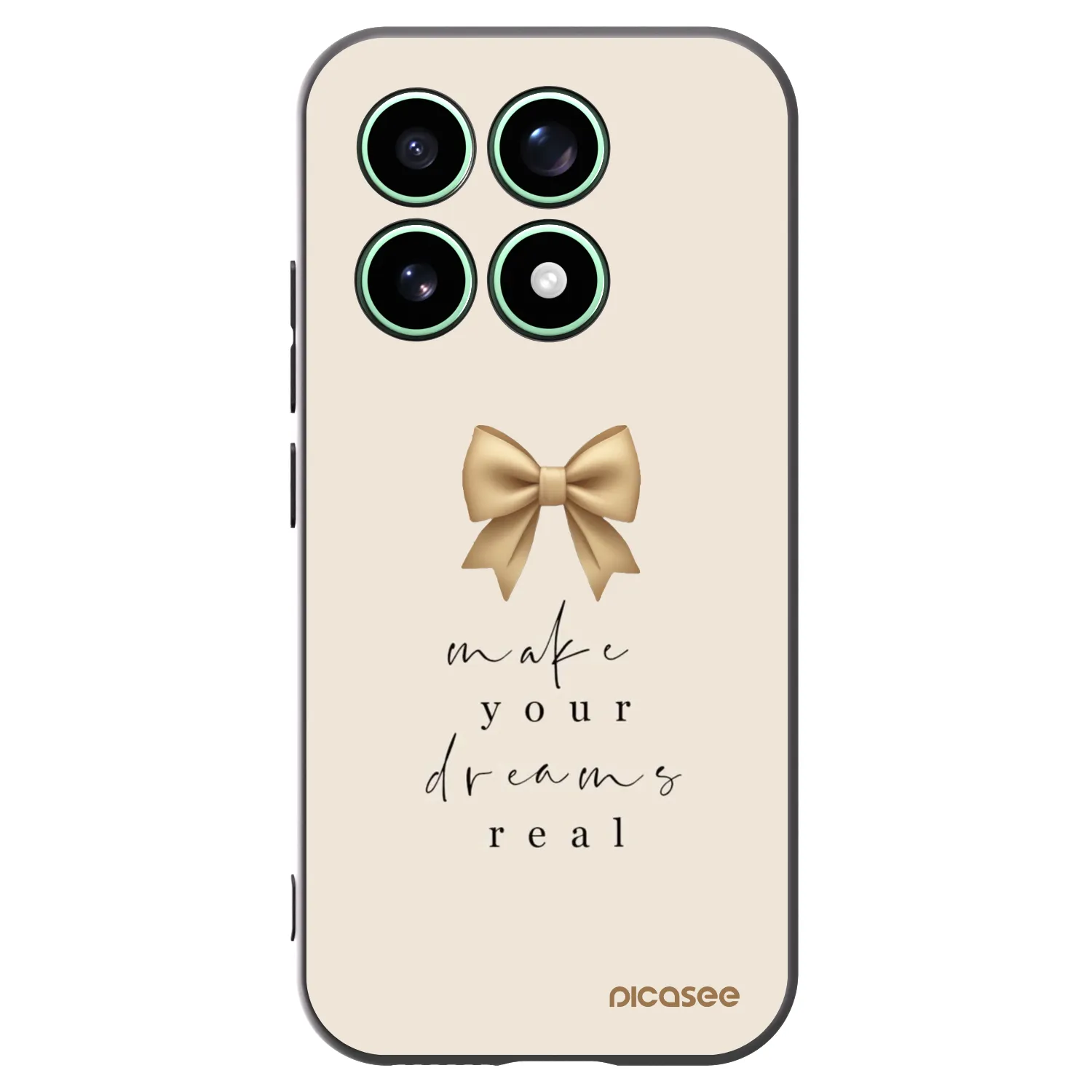 Picasee silikonový černý obal pro Xiaomi 17 - Golden Dream