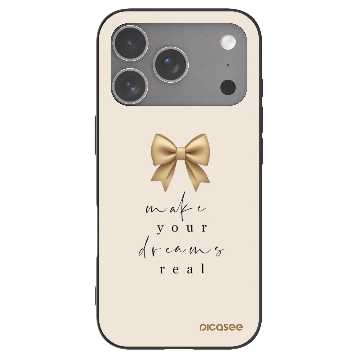 Picasee silikonový černý obal pro Apple iPhone 18 Pro - Golden Dream