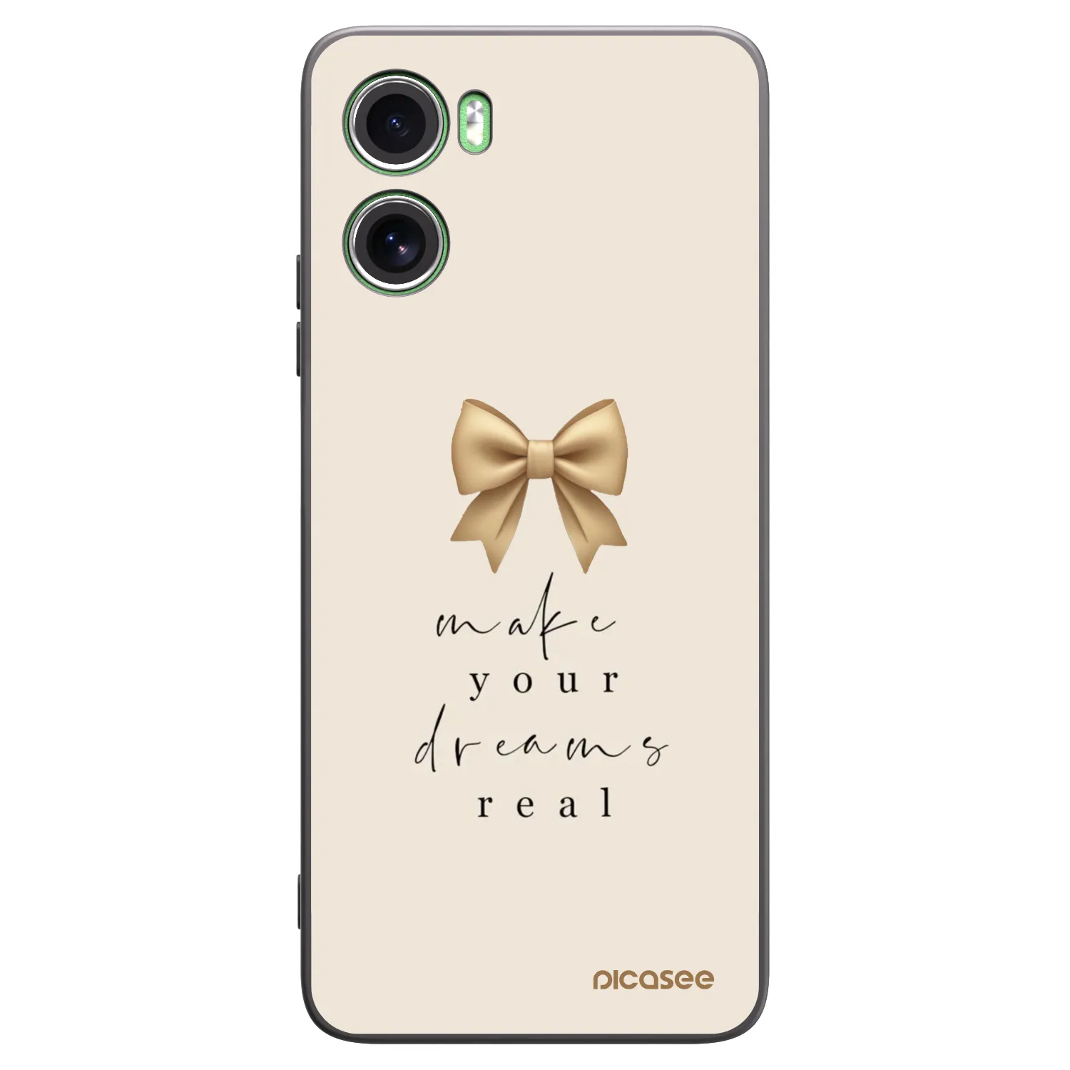 Picasee silikonový černý obal pro Motorola Moto G06 - Golden Dream