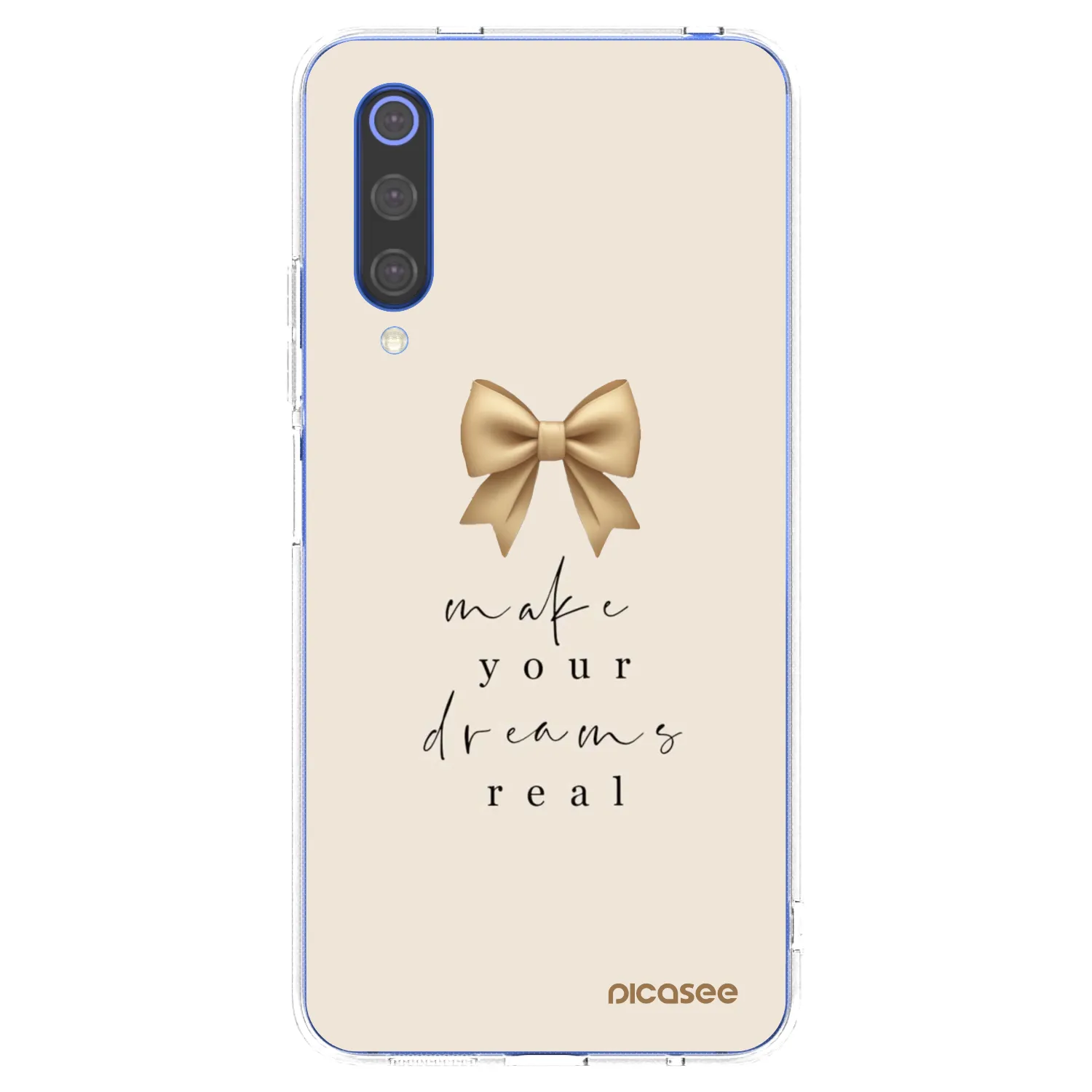 Picasee silikonový průhledný obal pro Xiaomi Mi 9 SE - Golden Dream