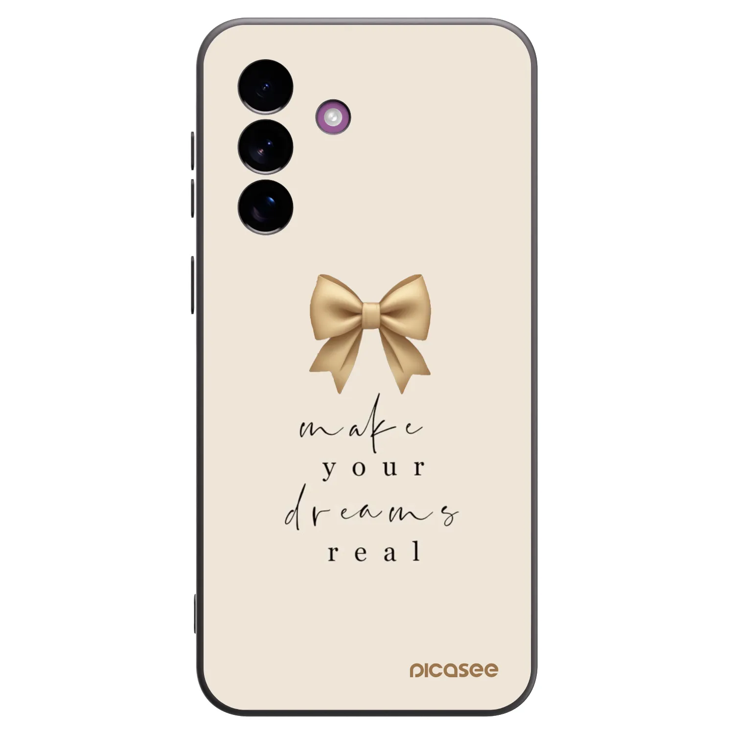 Picasee silikonový černý obal pro Samsung Galaxy A37 - Golden Dream