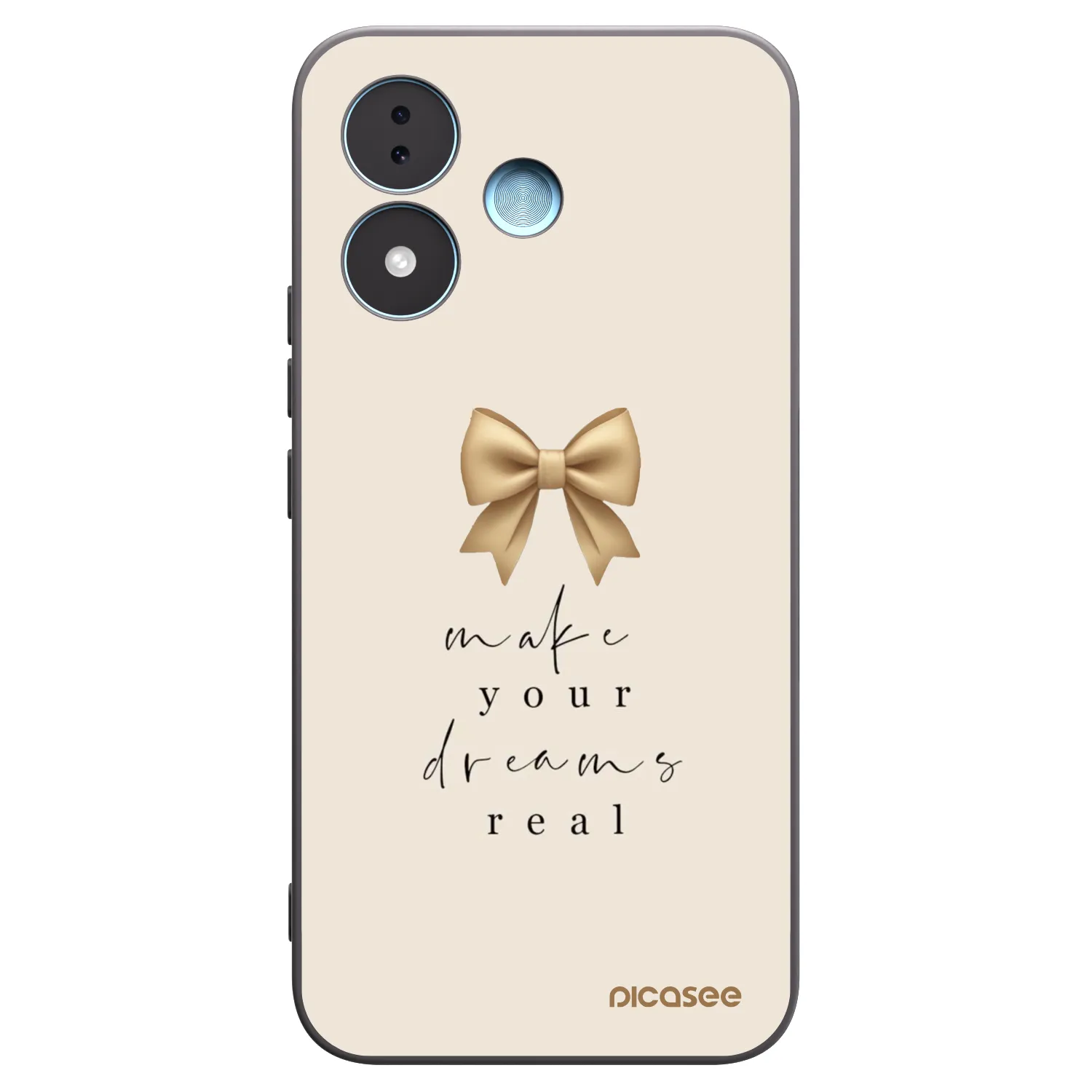 Picasee silikonový černý obal pro Xiaomi Redmi Note 17 5G - Golden Dream