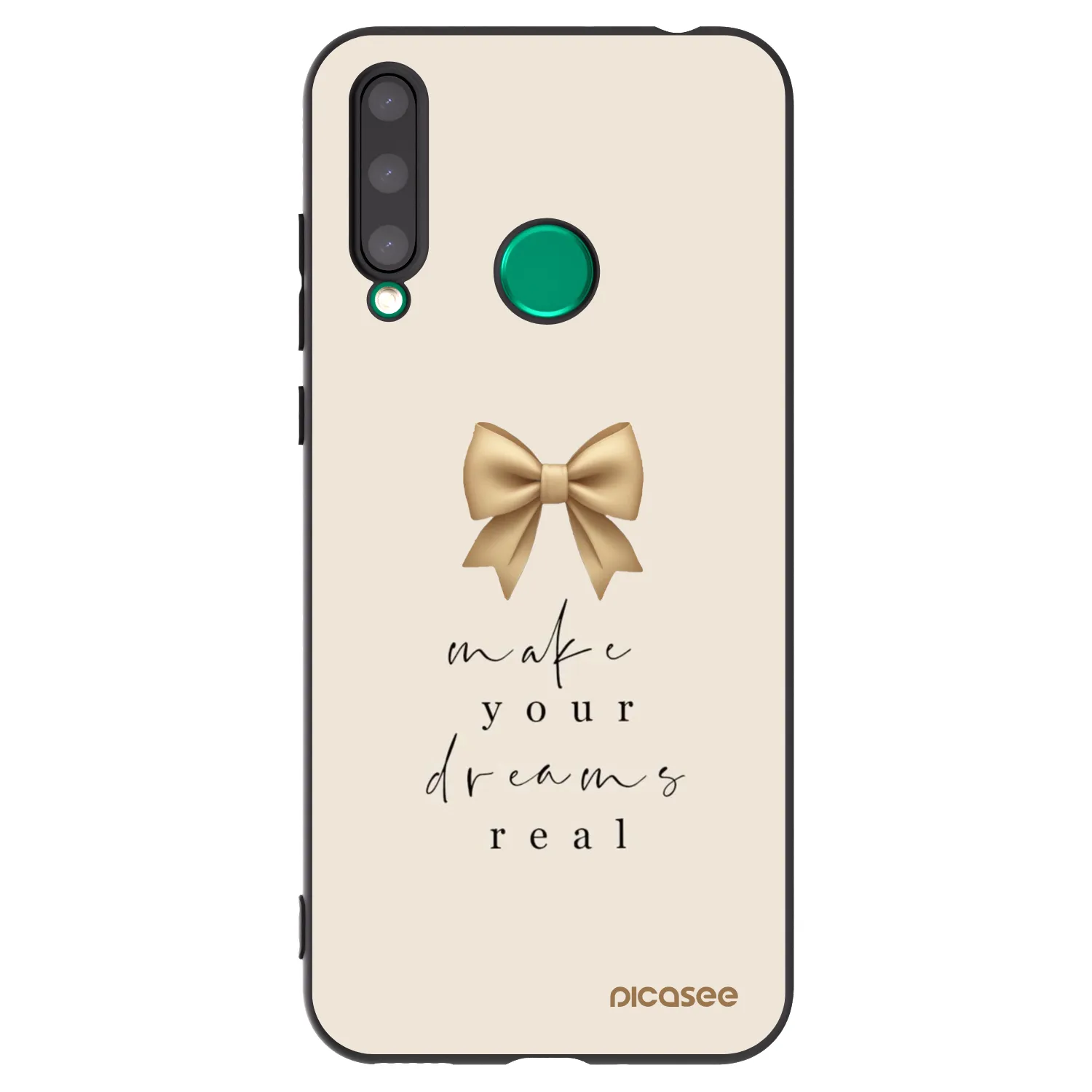 Picasee silikonový černý obal pro Honor 20 Lite - Golden Dream
