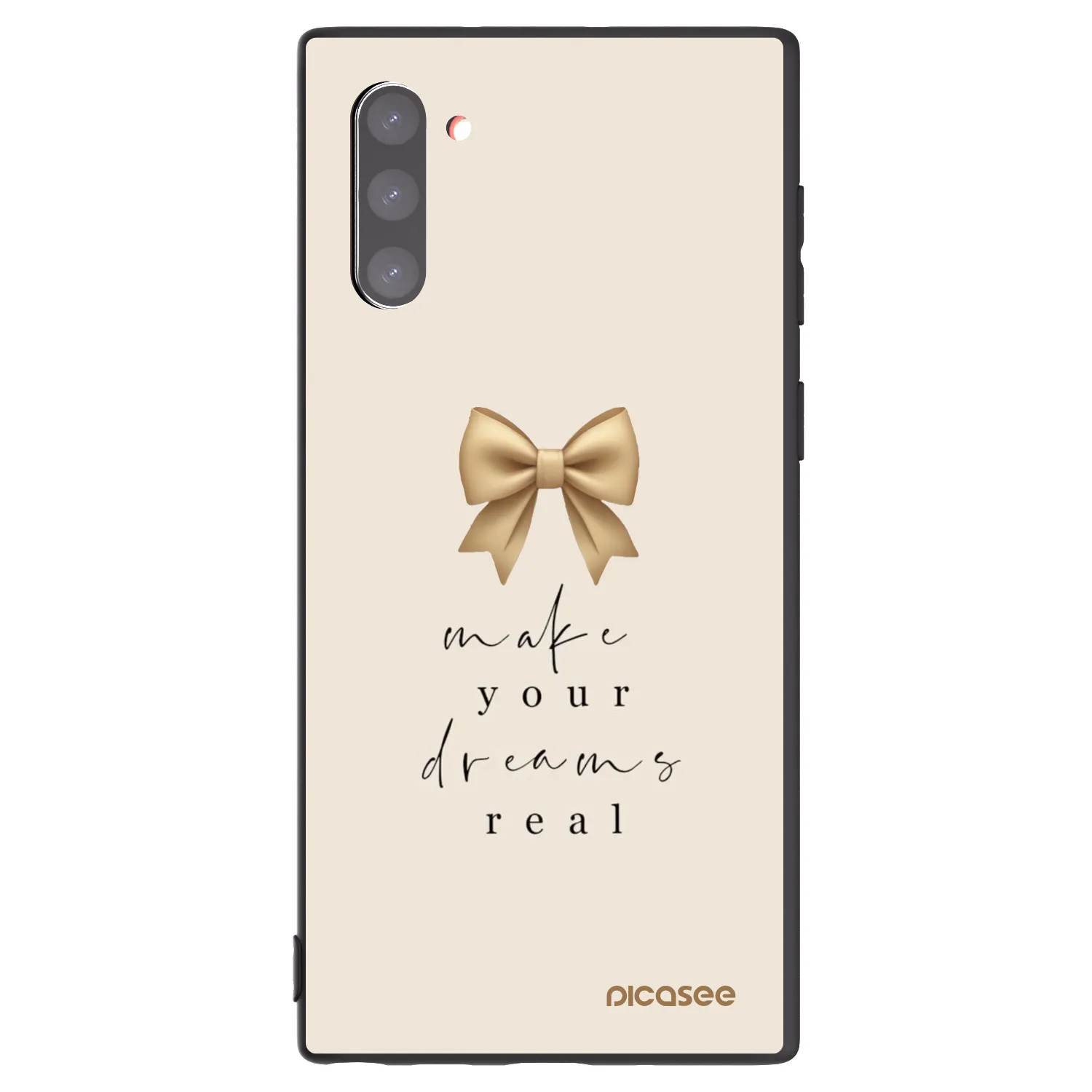 Picasee silikonový černý obal pro Samsung Galaxy Note 10 N970F - Golden Dream