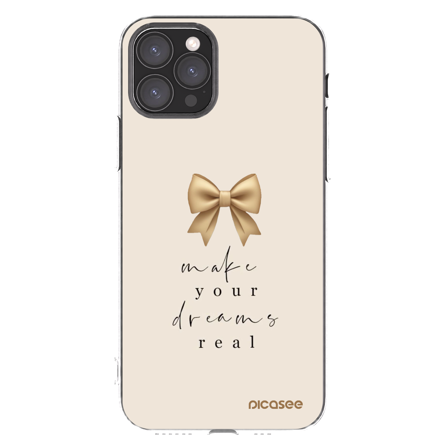 Picasee silikonový průhledný obal pro Apple iPhone 11 Pro - Golden Dream