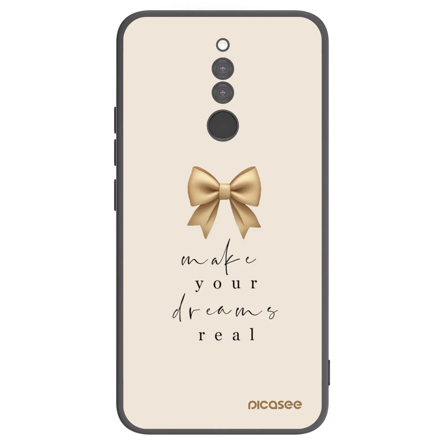 Picasee silikonový černý obal pro Xiaomi Redmi 8 - Golden Dream