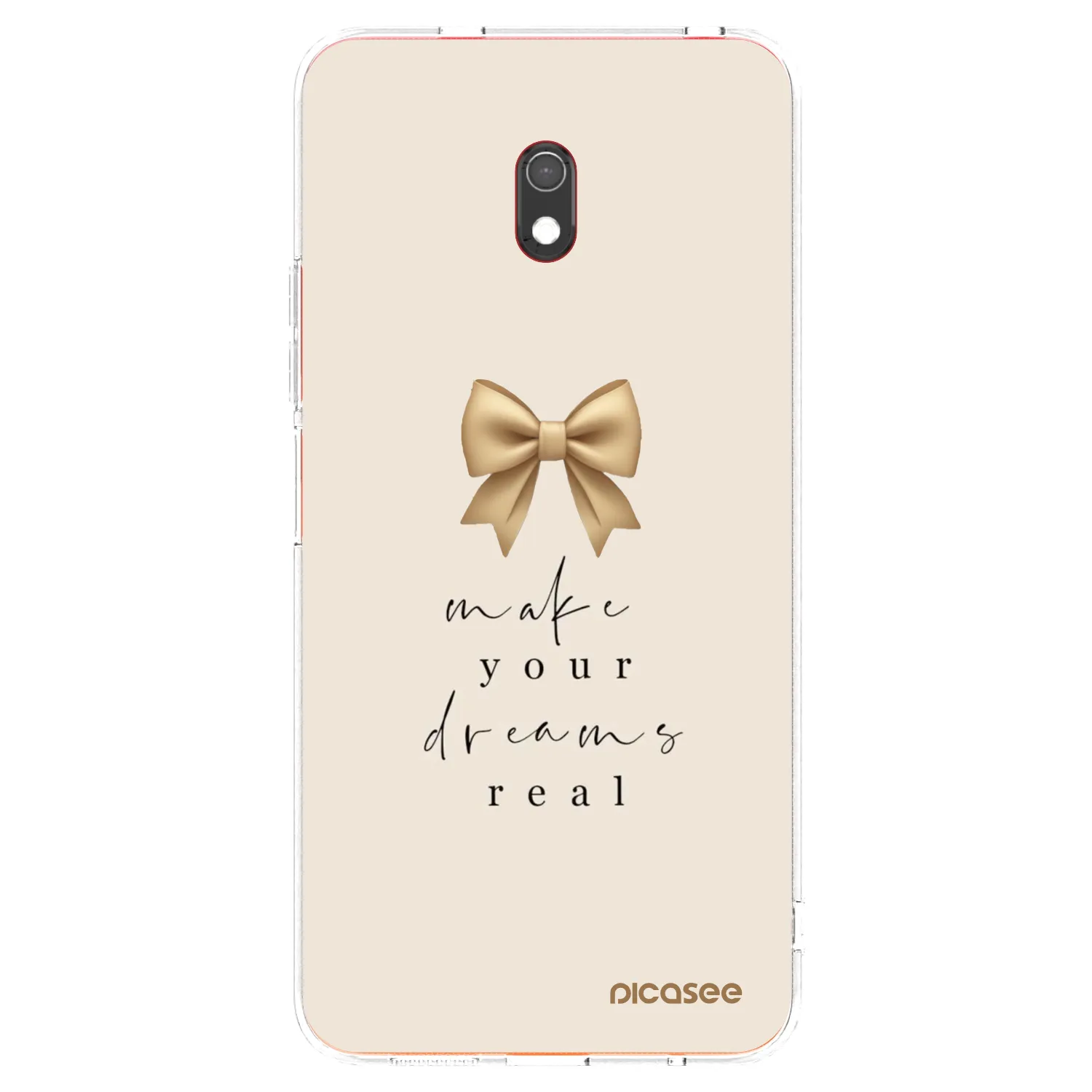 Picasee silikonový průhledný obal pro Xiaomi Redmi 8A - Golden Dream