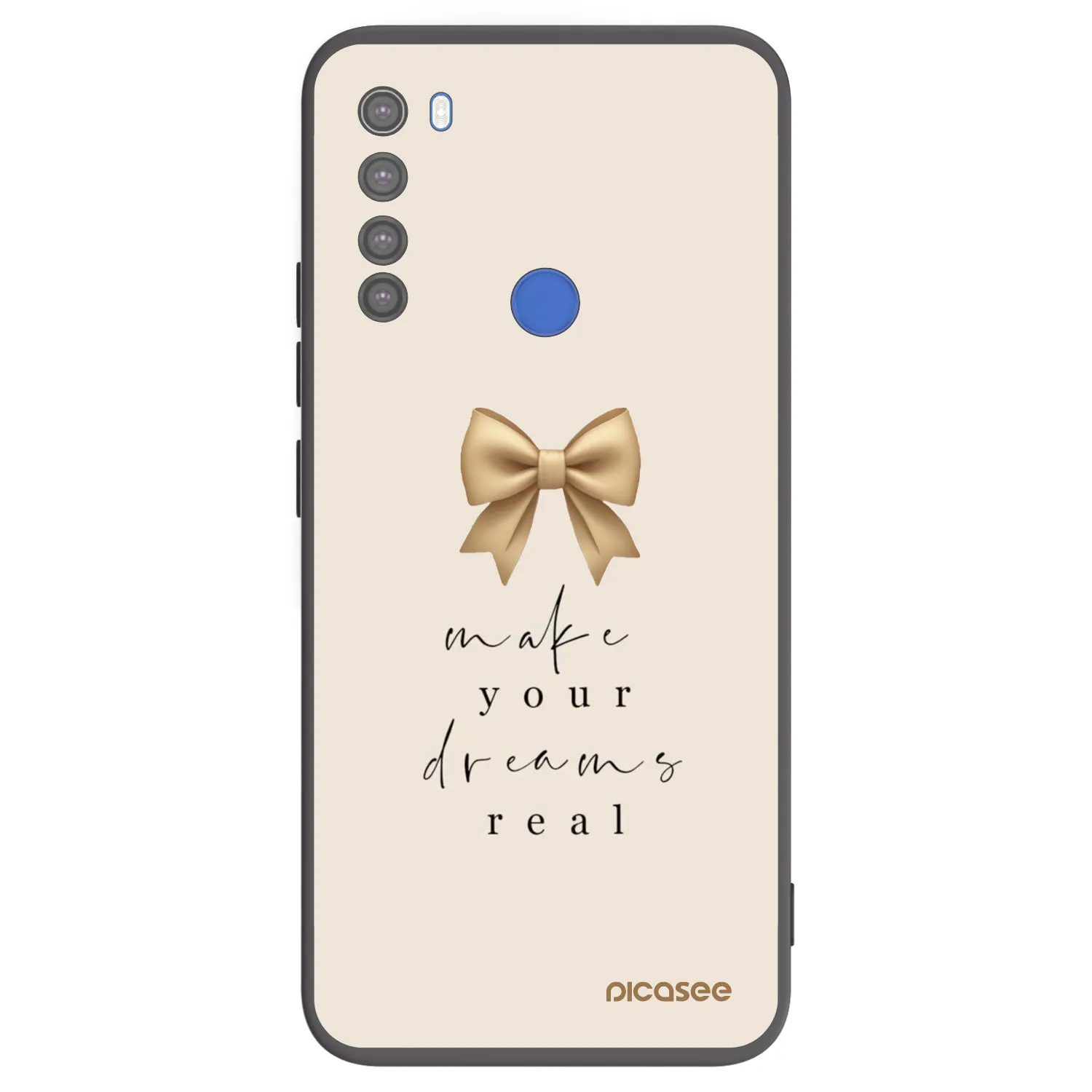 Picasee silikonový černý obal pro Xiaomi Redmi Note 8T - Golden Dream