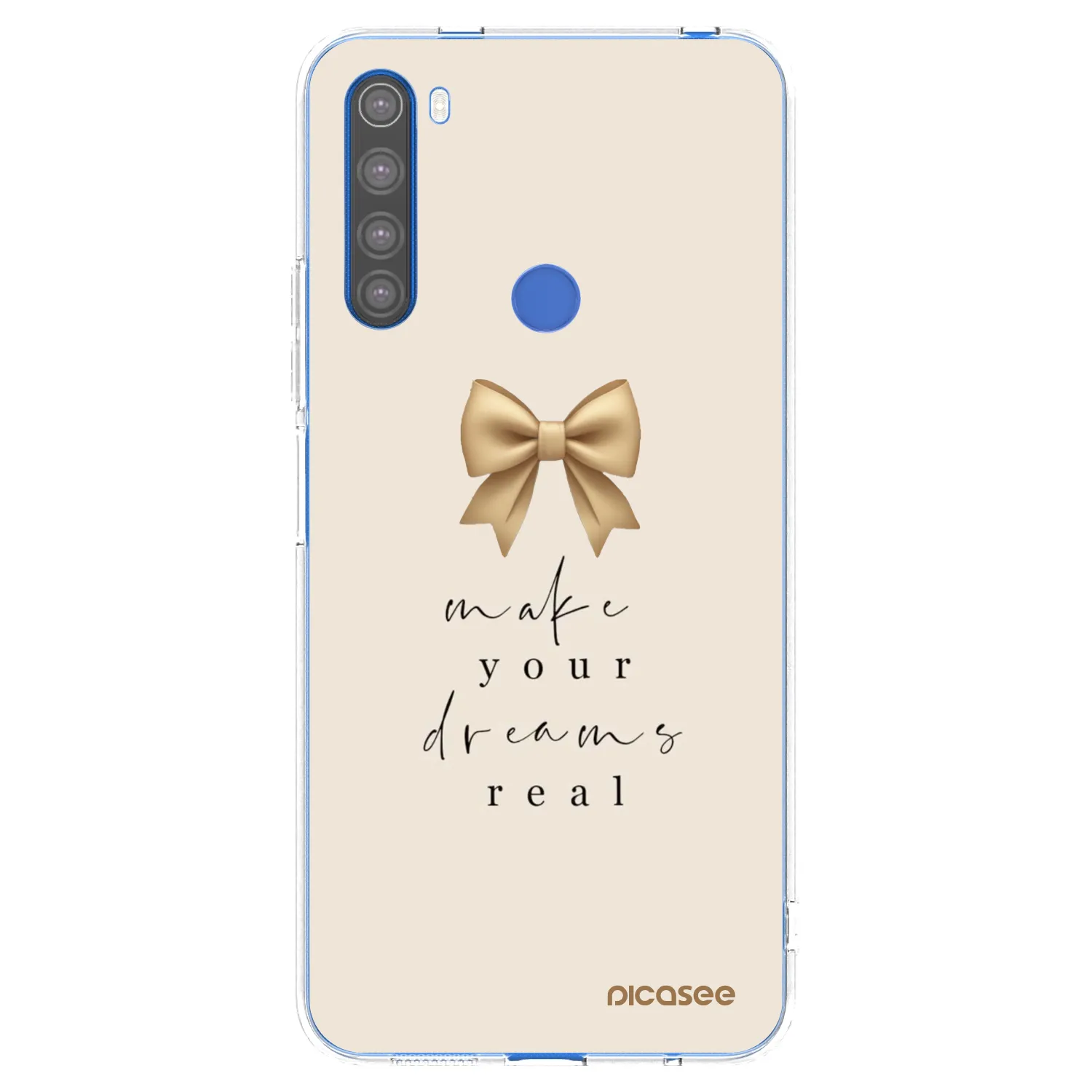 Picasee silikonový průhledný obal pro Xiaomi Redmi Note 8T - Golden Dream