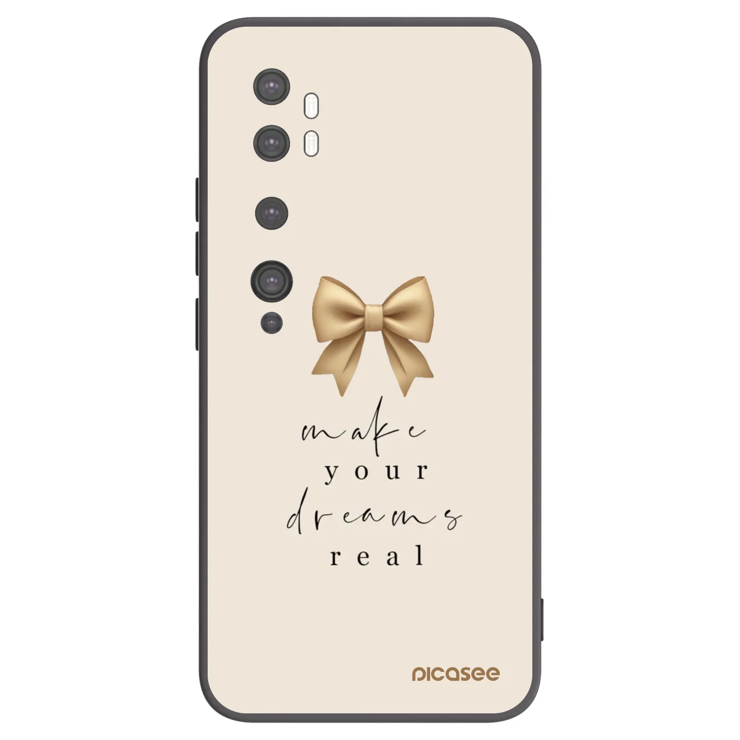 Picasee silikonový černý obal pro Xiaomi Mi Note 10 (Pro) - Golden Dream