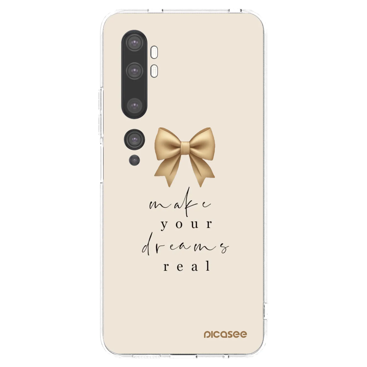 Picasee silikonový průhledný obal pro Xiaomi Mi Note 10 (Pro) - Golden Dream